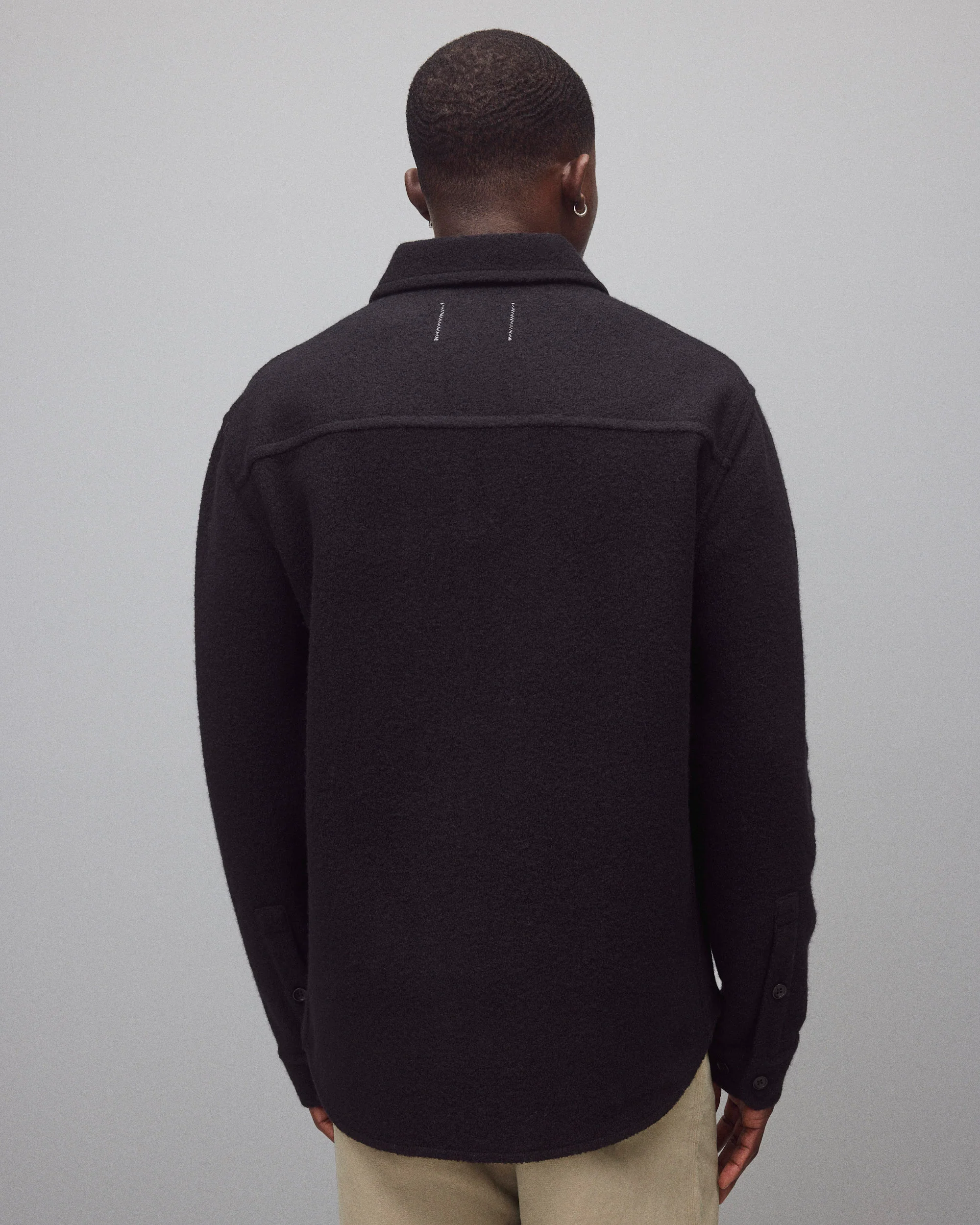 Boiled Wool Warden Overshirt - Image 5