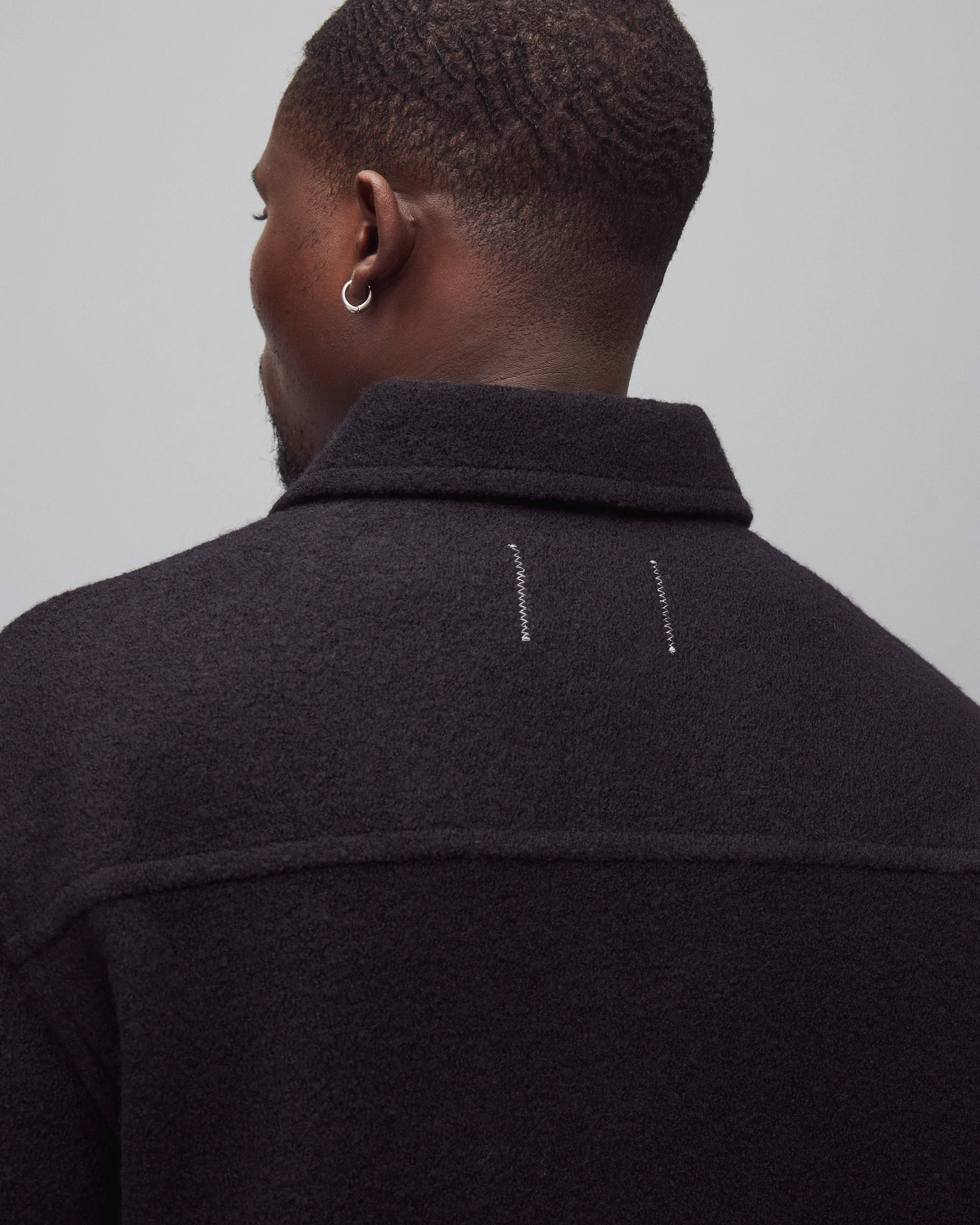 Boiled Wool Warden Overshirt - Image 7