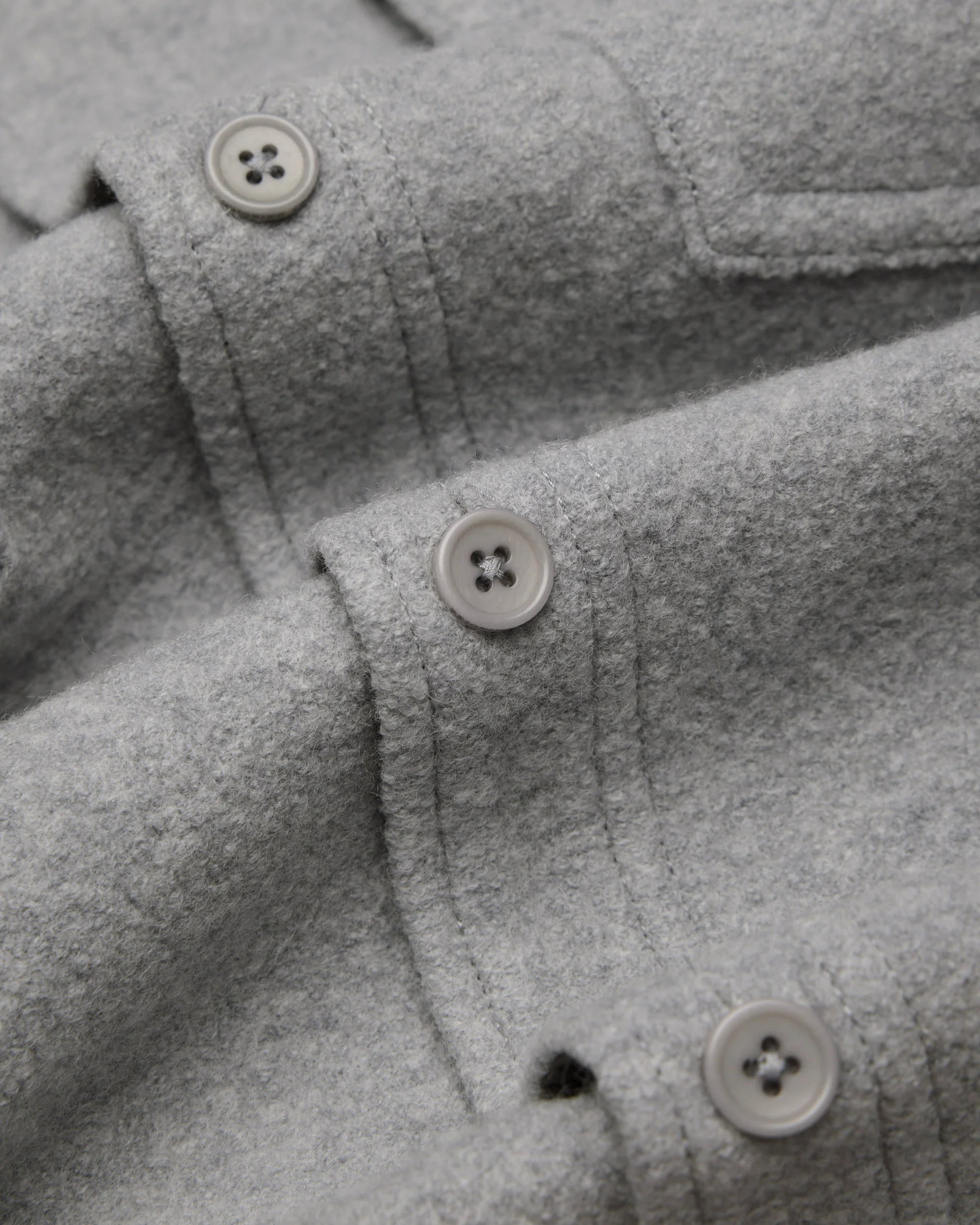 Boiled Wool Warden Overshirt - Image 10