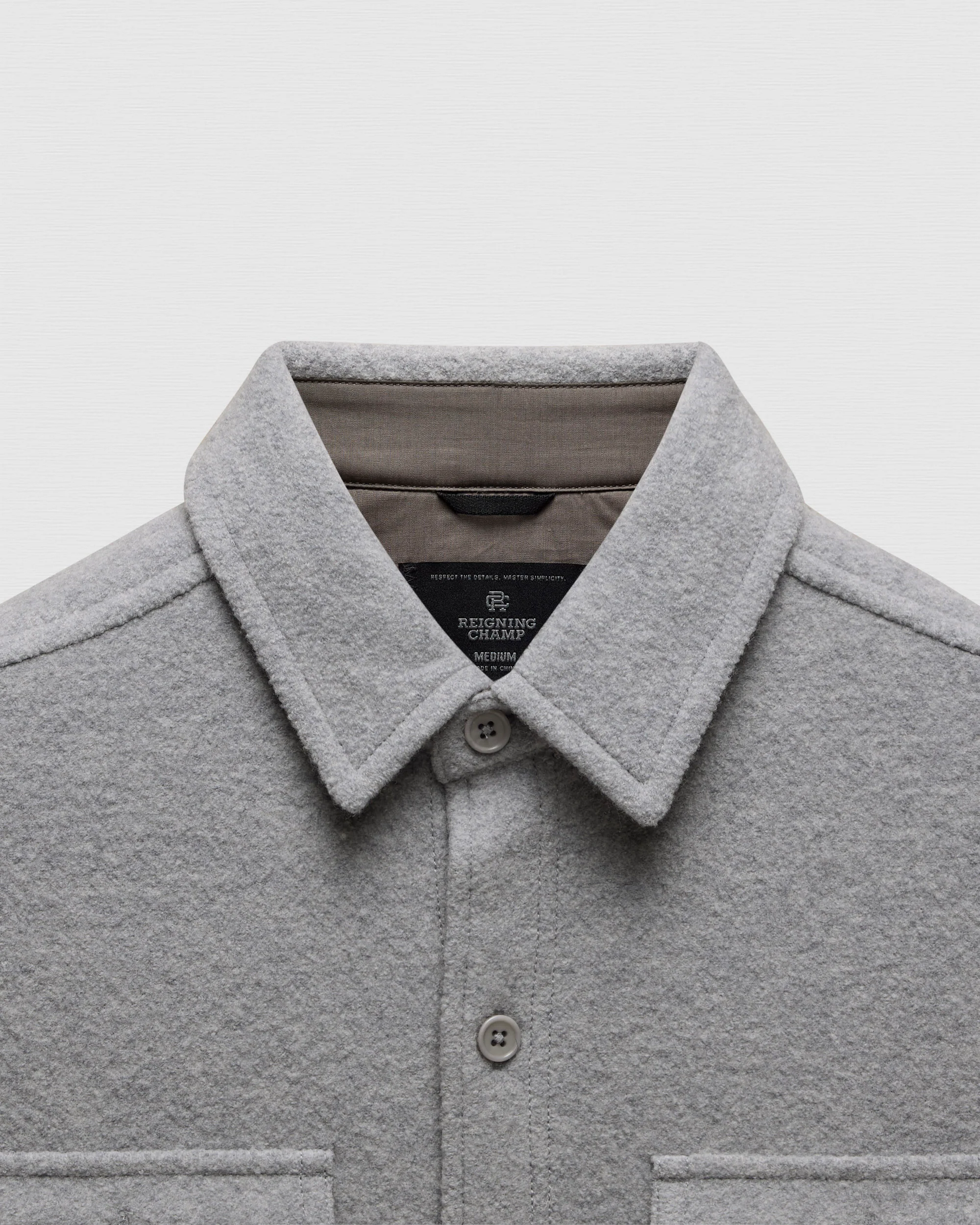 Boiled Wool Warden Overshirt - Image 8