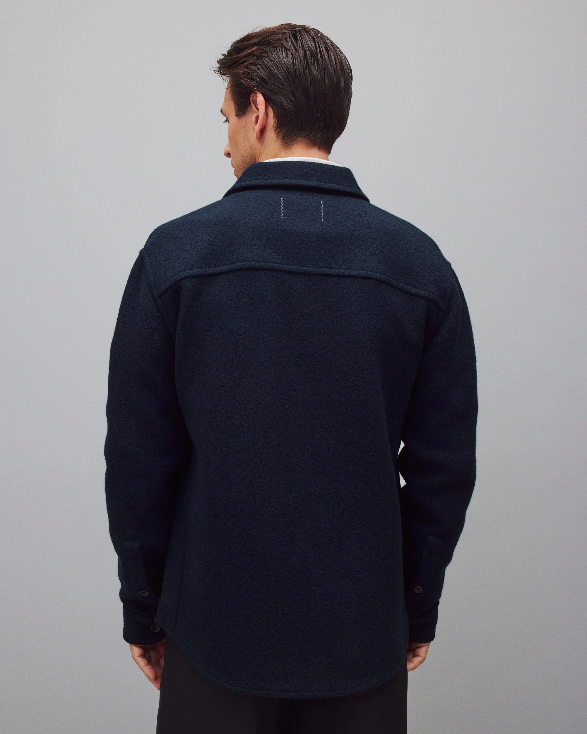 Boiled Wool Warden Overshirt - Image 5