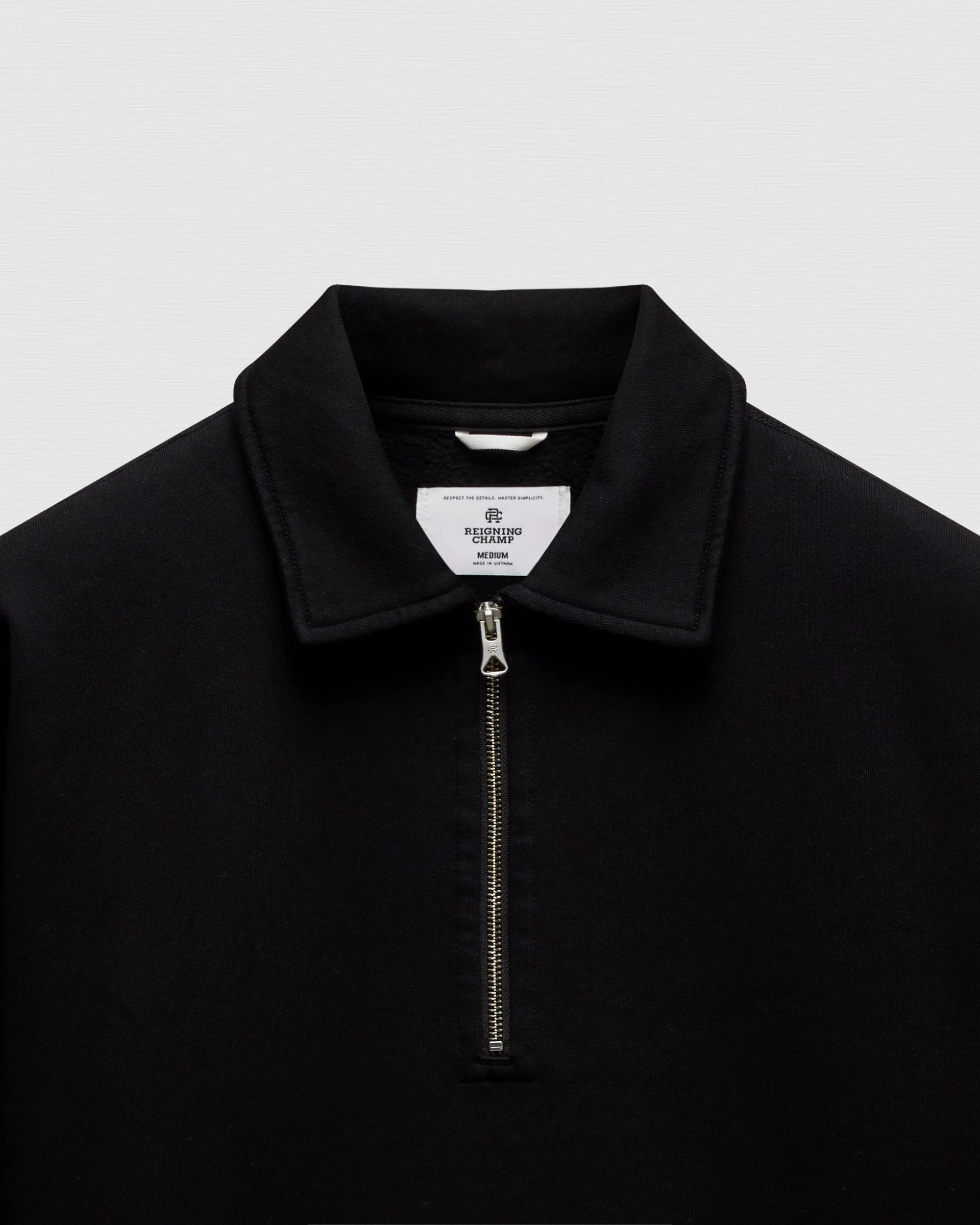 Brushed Fleece Relaxed Half Zip Sweatshirt - Image 8