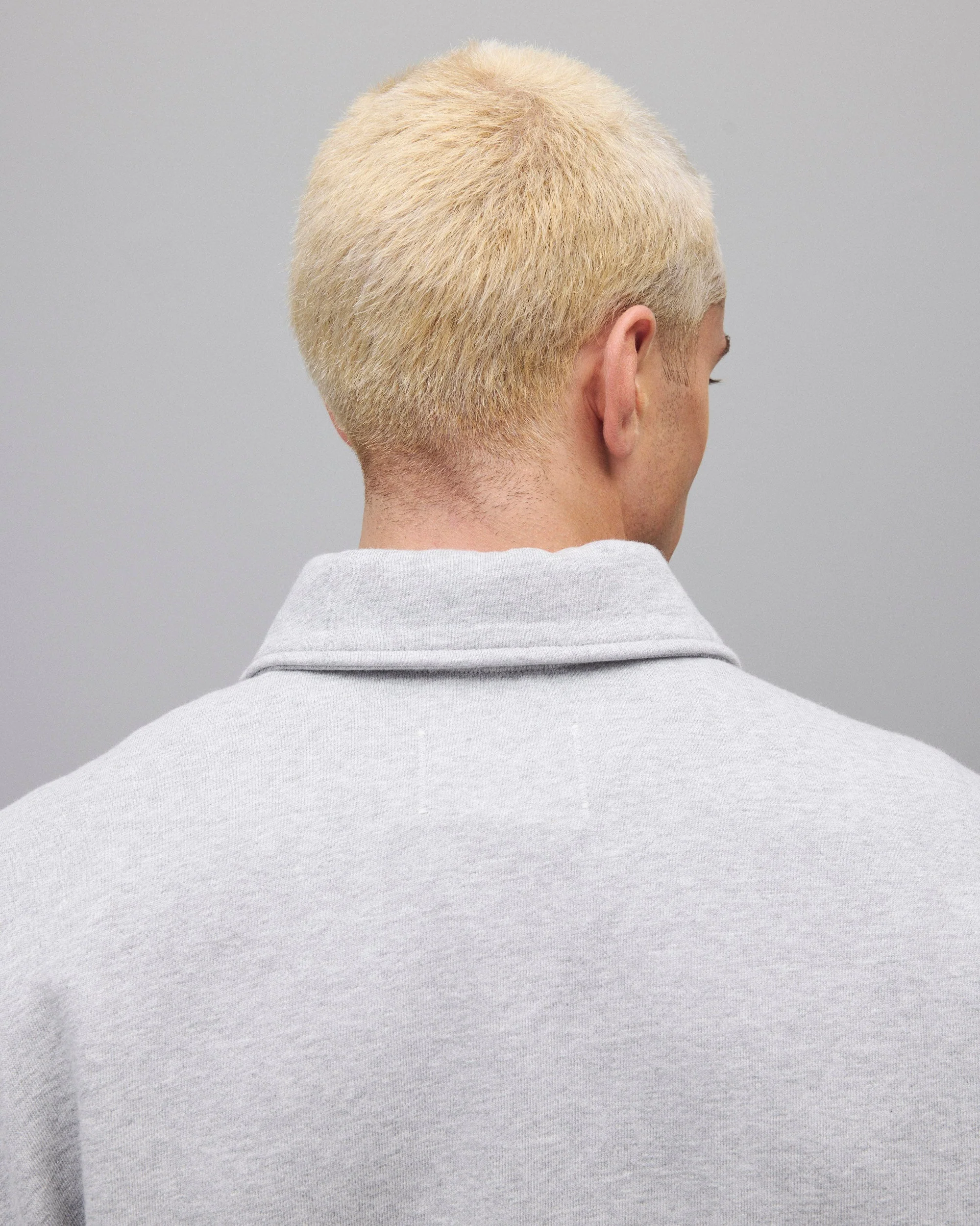 Brushed Fleece Relaxed Half Zip Sweatshirt - Image 5