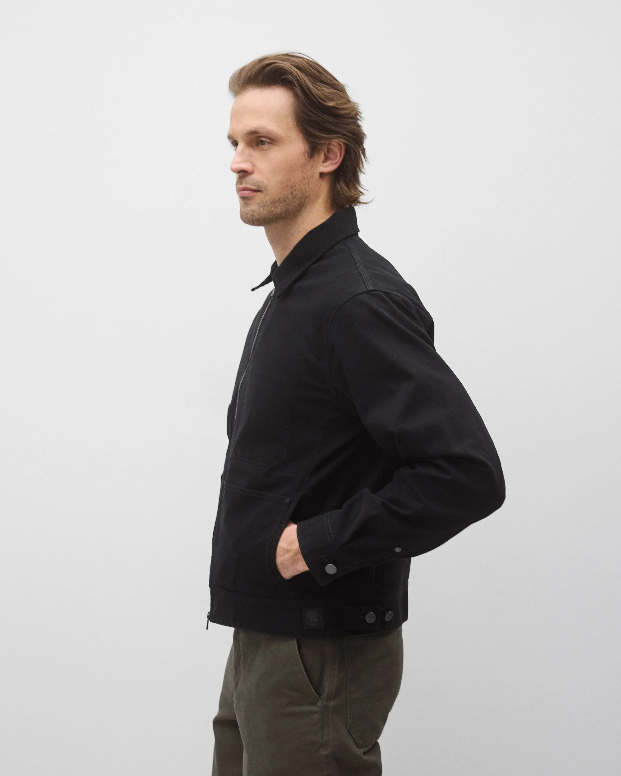 Cotton Canvas Grounds Jacket - Image 4