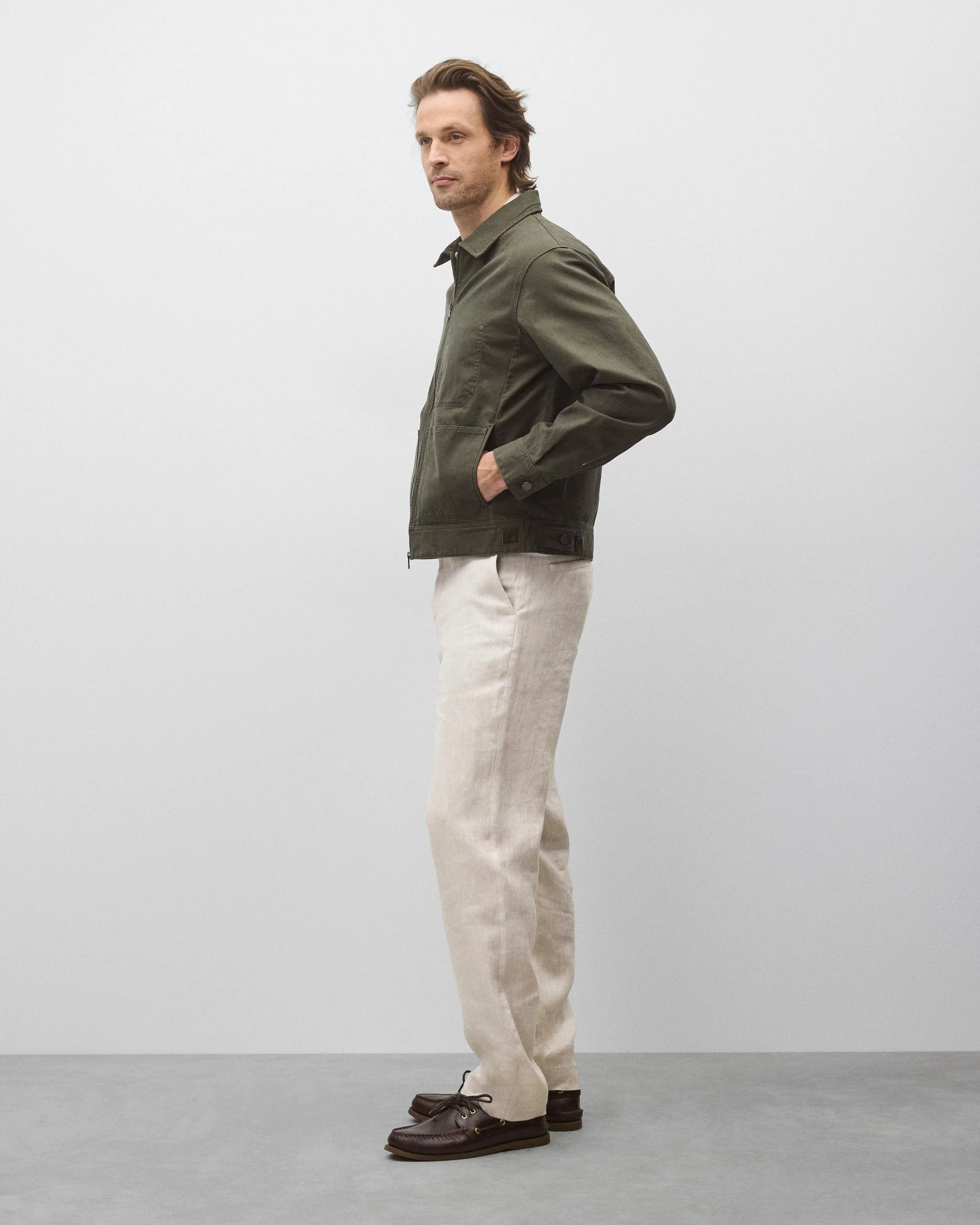 Cotton Canvas Grounds Jacket - Image 4