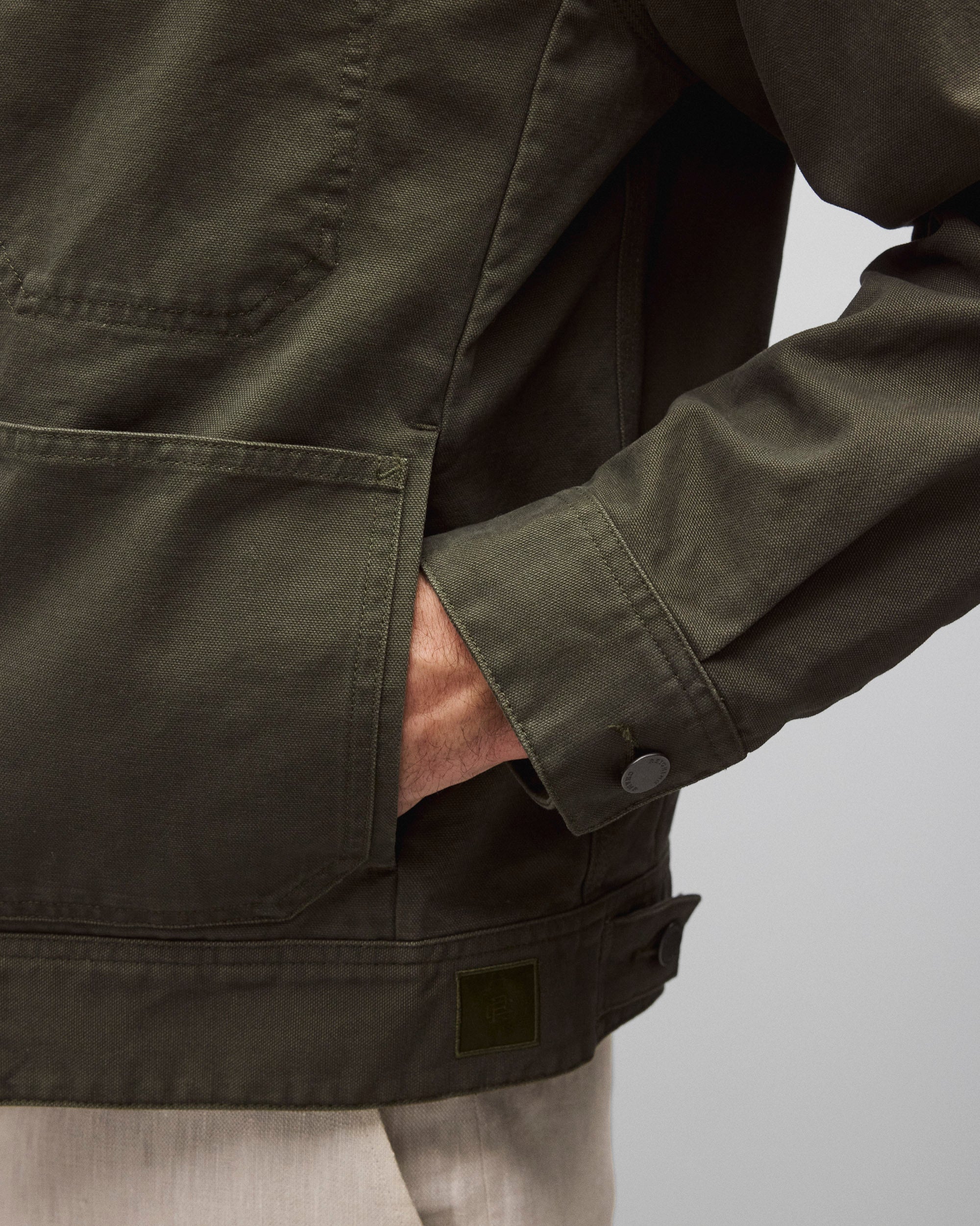 Cotton Canvas Grounds Jacket - Image 7