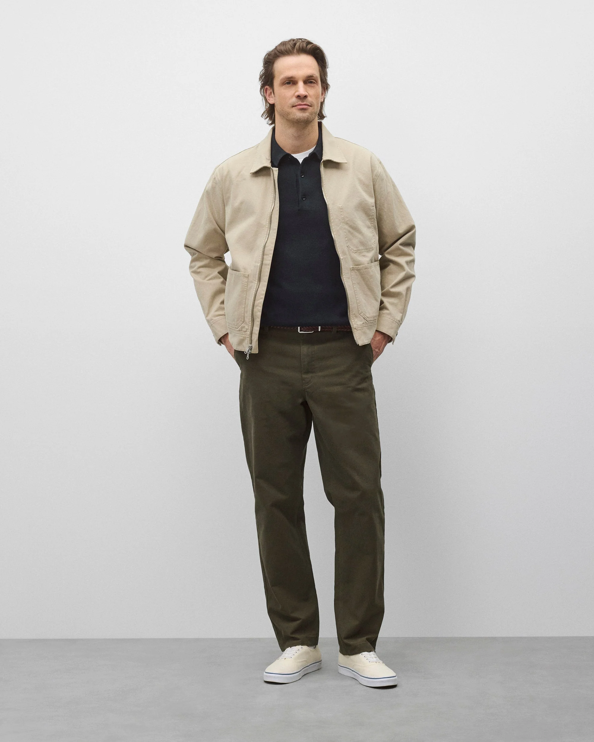 Cotton Canvas Grounds Jacket - Image 3