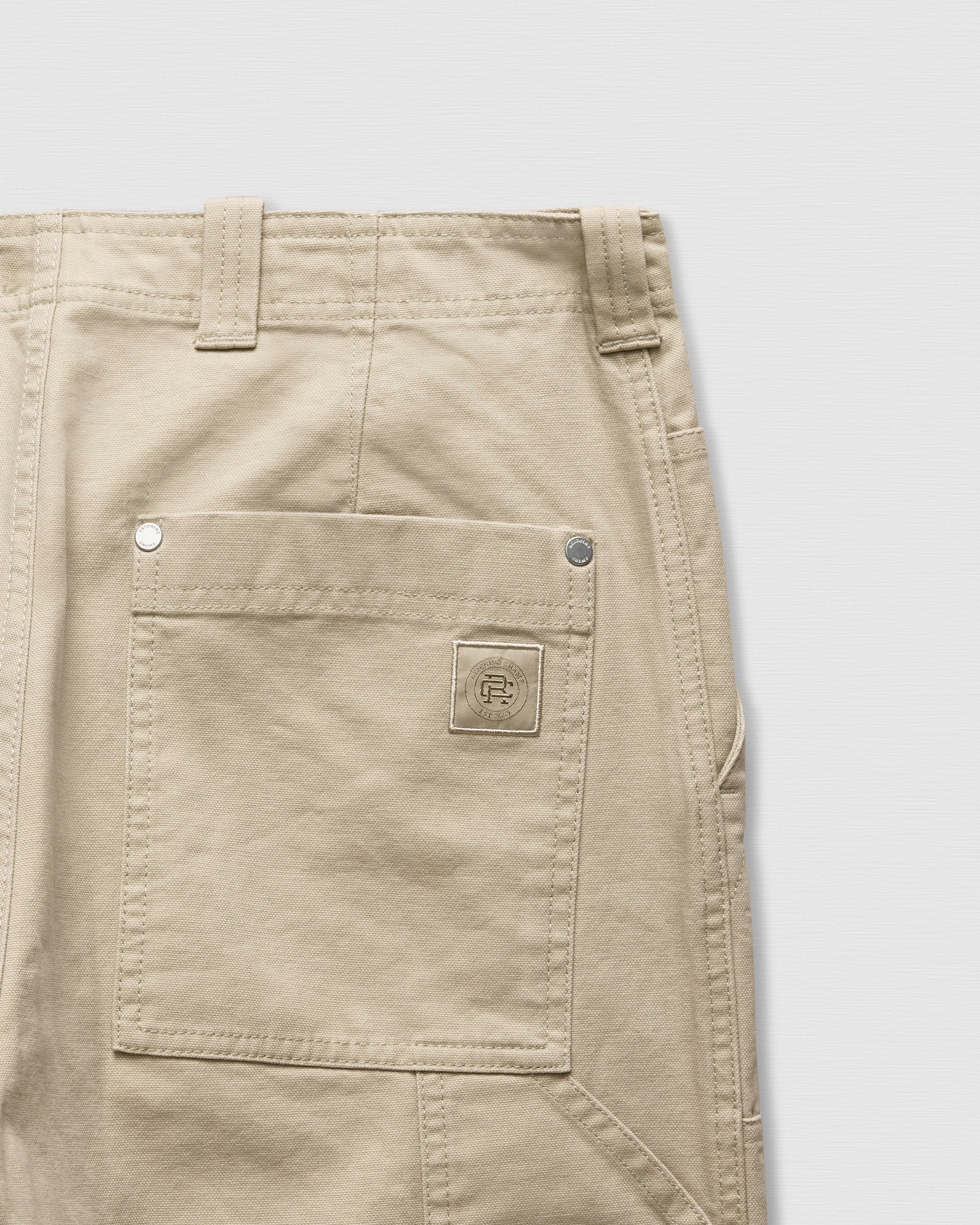 Cotton Canvas Relaxed Double Knee Pant - Image 9