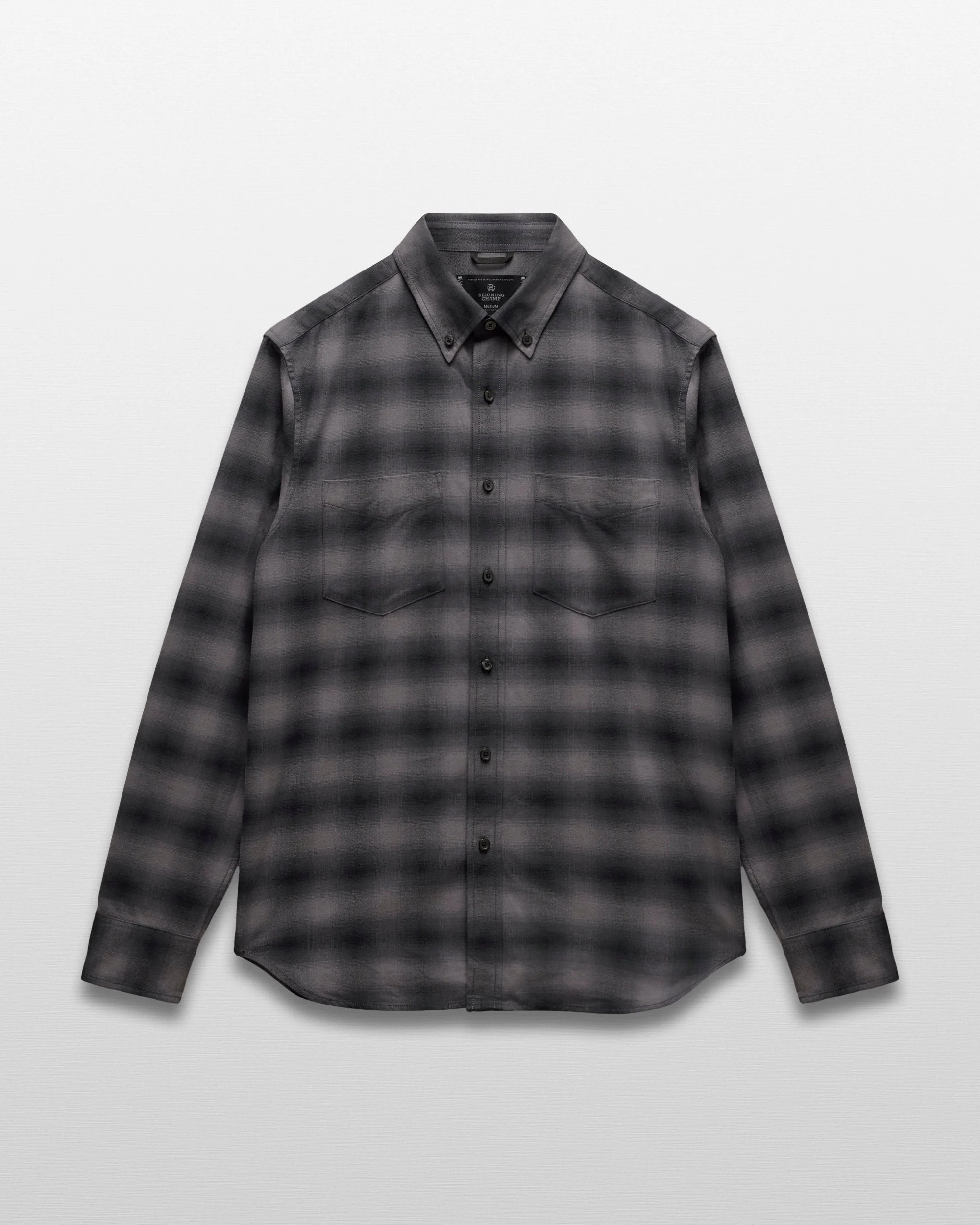 Cotton Plaid Site Standard Shirt - Image 7