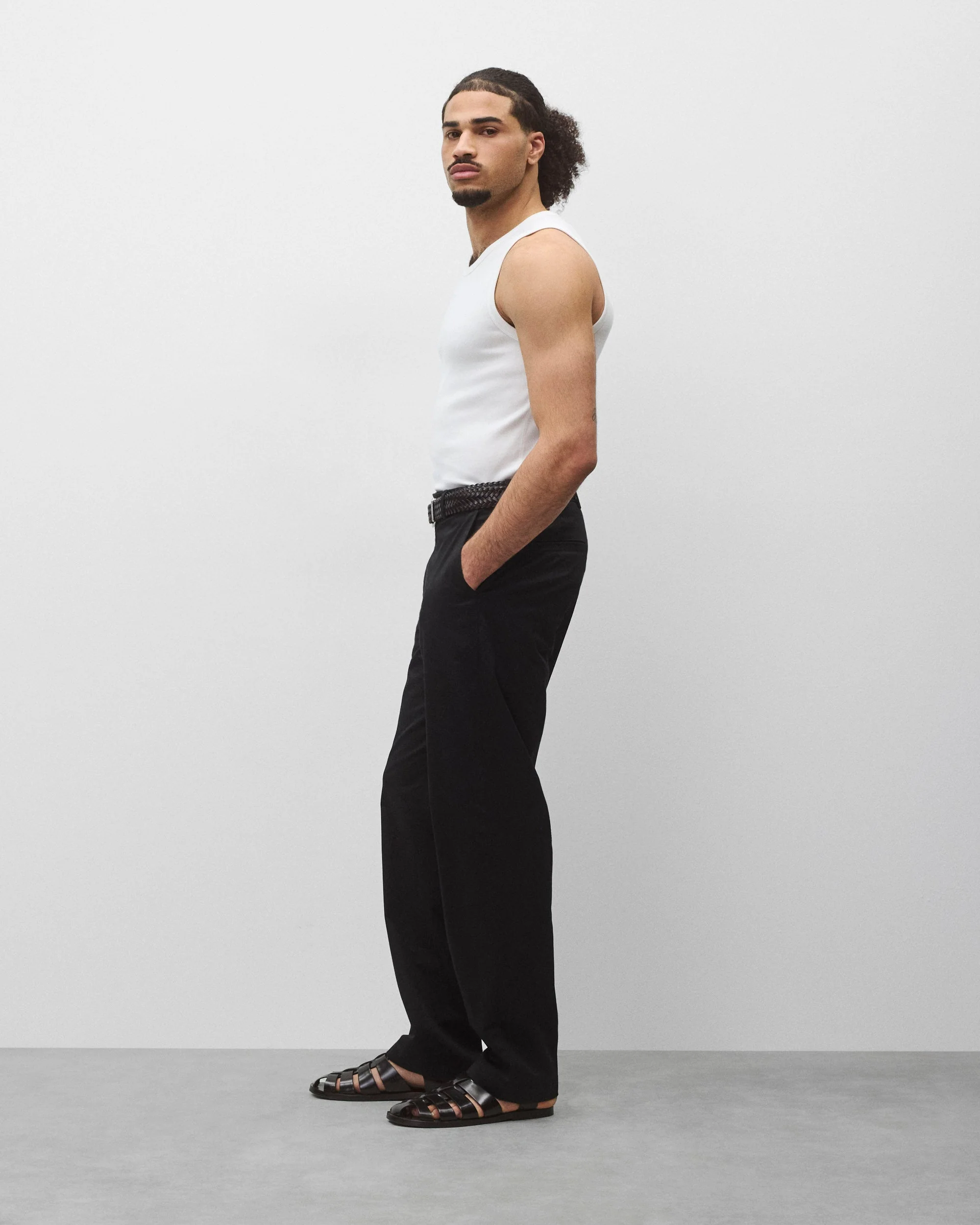 Cotton Rib Slim Tank Top - Image 3
