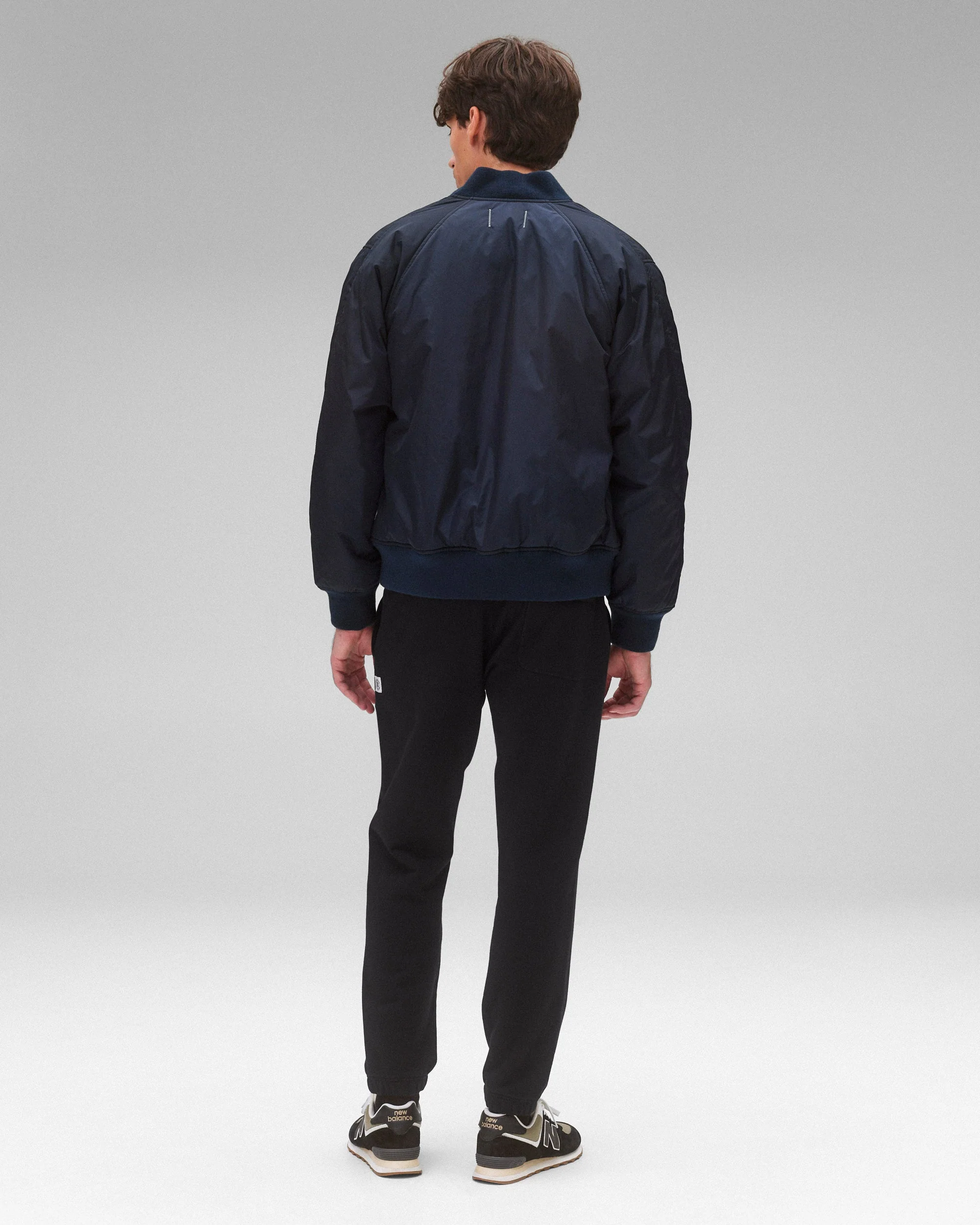 Econyl Satin Nylon Stadium Jacket - Image 5