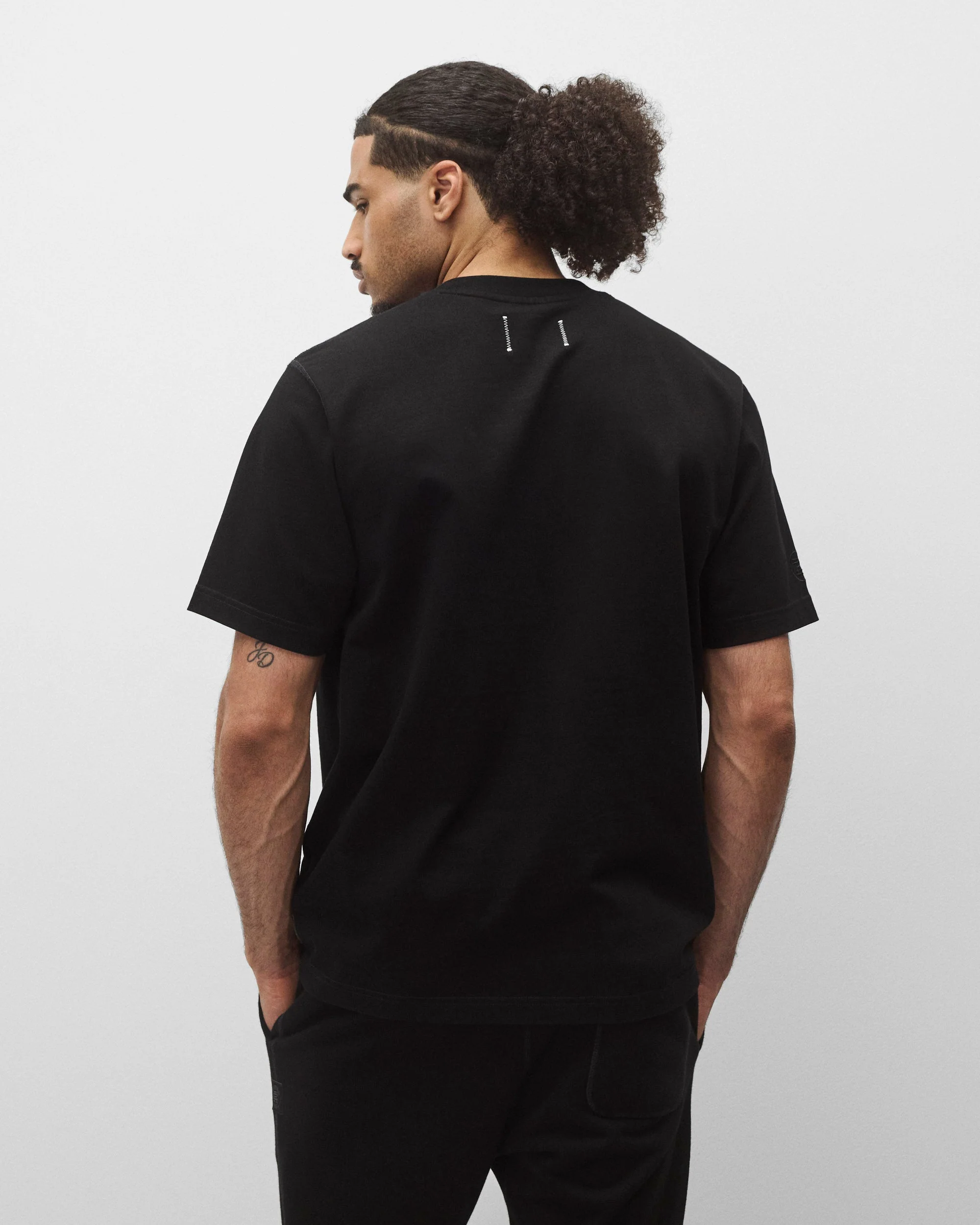 Kyoto Black Midweight Jersey Standard T-Shirt - Image 5