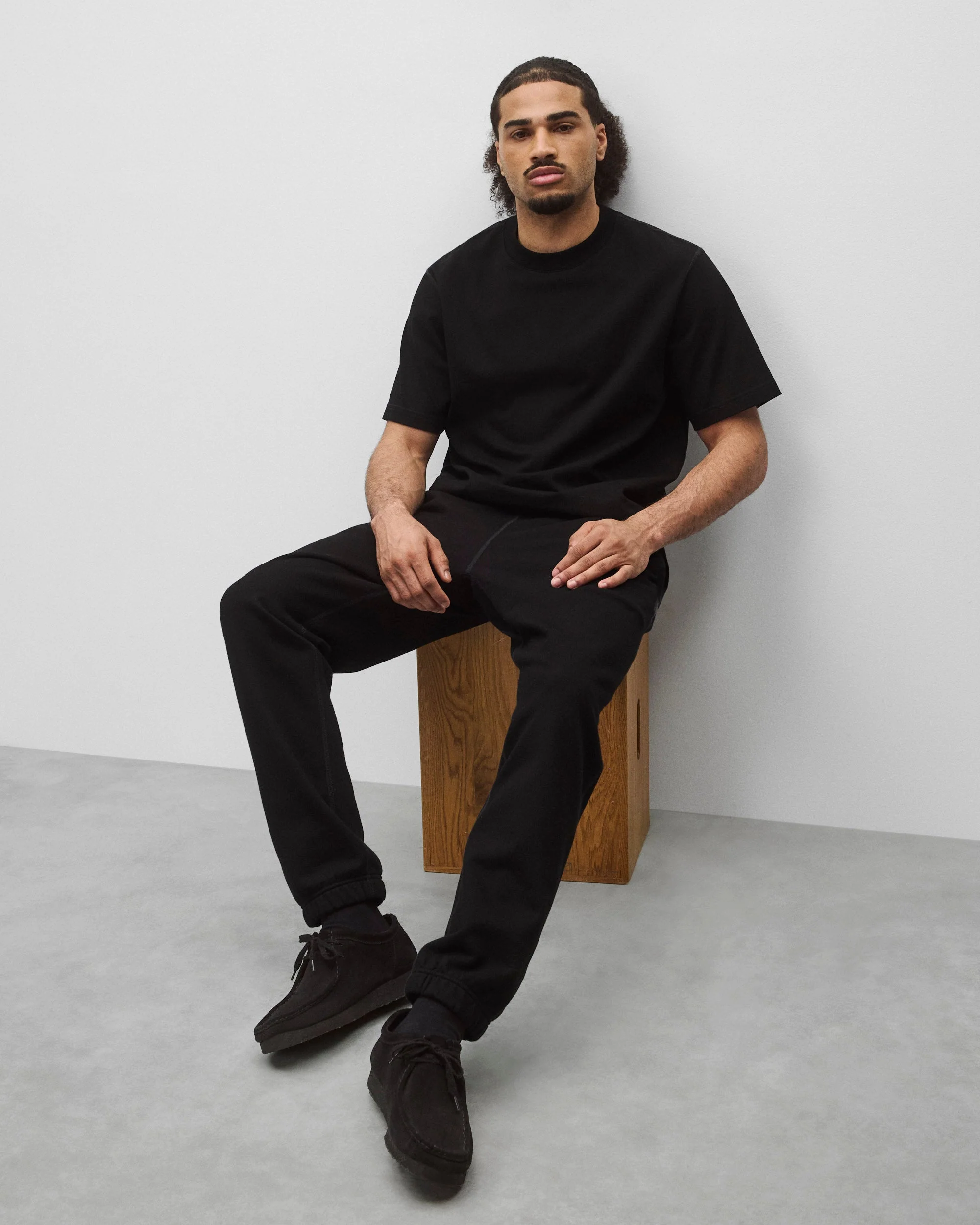 Kyoto Black Midweight Jersey Standard T-Shirt - Image 6