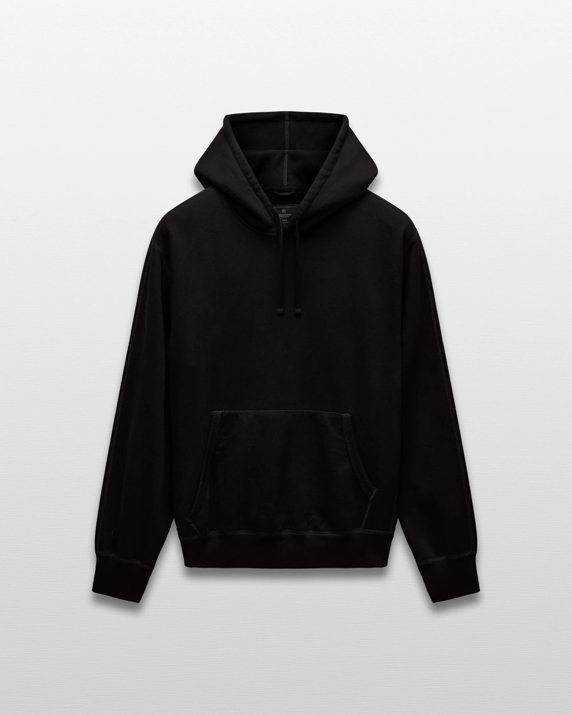 Kyoto Black Midweight Terry Standard Hoodie - Image 8