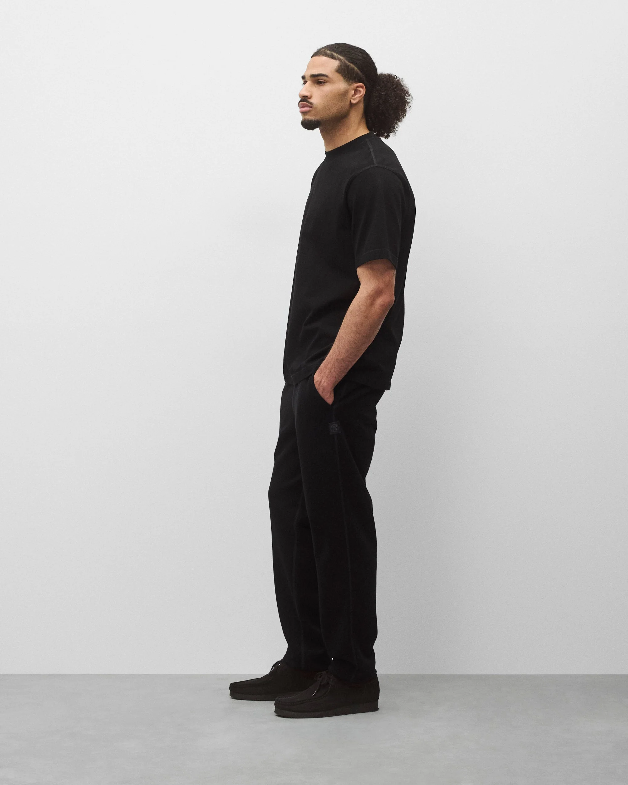 Kyoto Black Midweight Terry Standard Sweatpant - Image 4