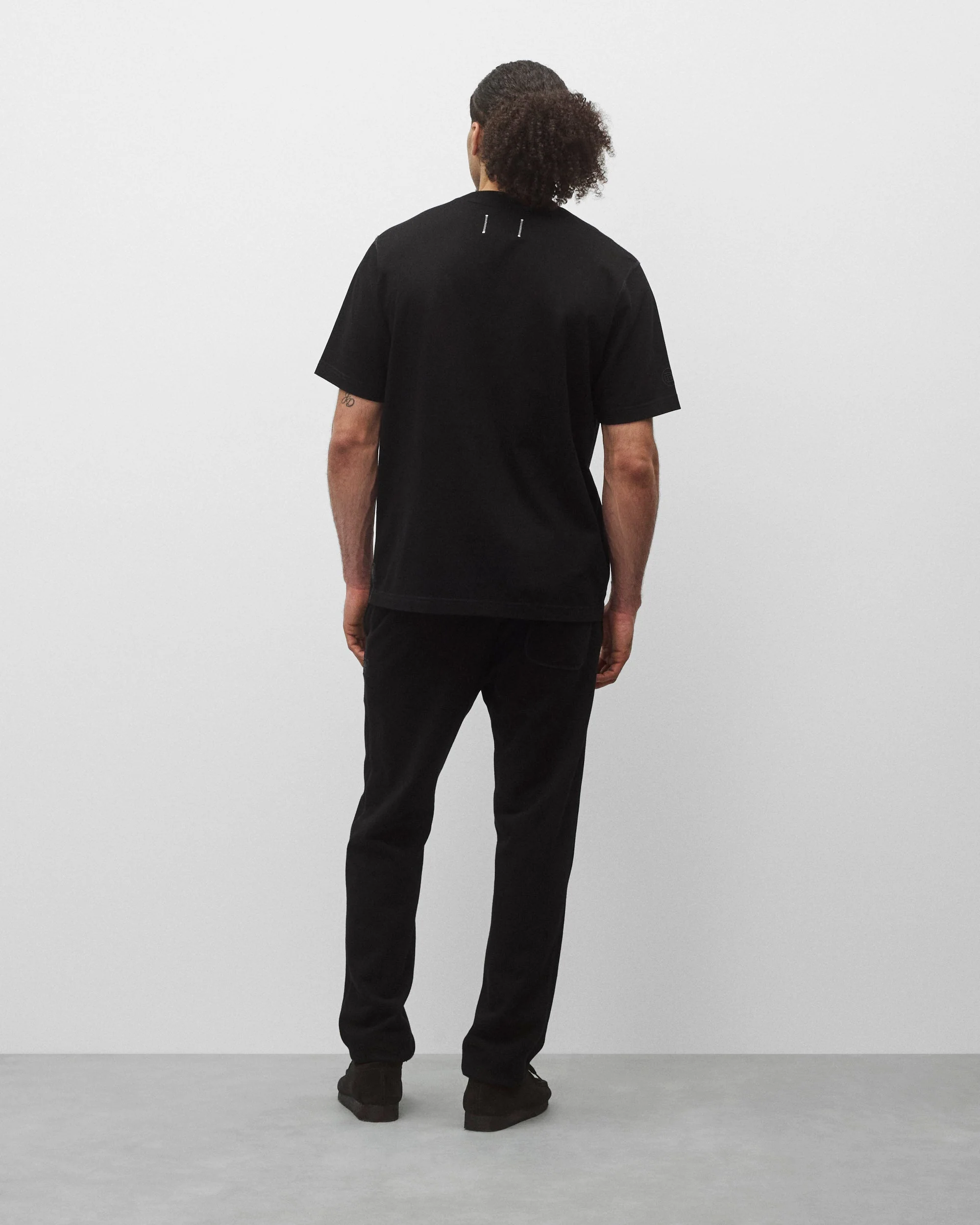Kyoto Black Midweight Terry Standard Sweatpant - Image 5