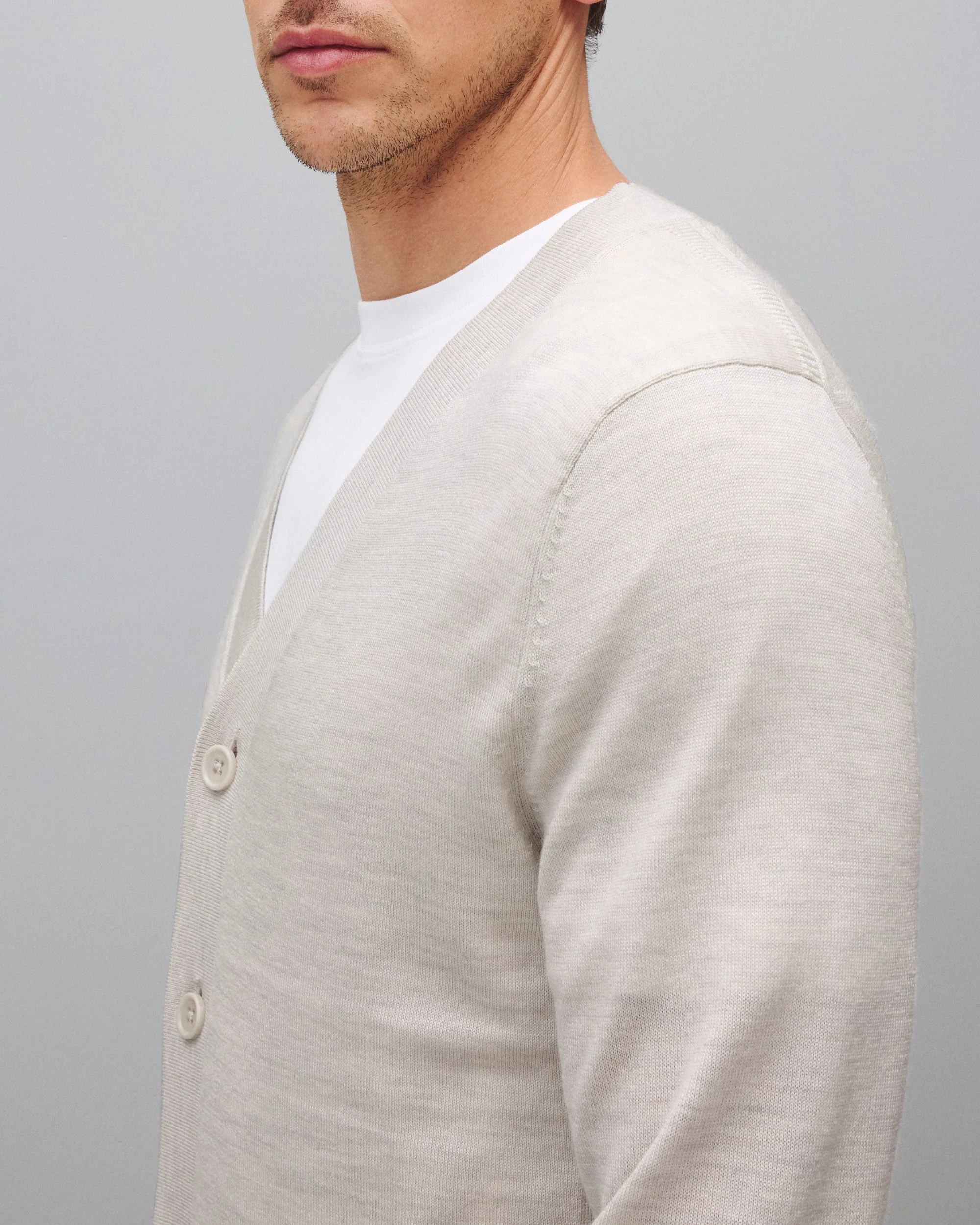 Lightweight Merino Harry Cardigan - Image 6