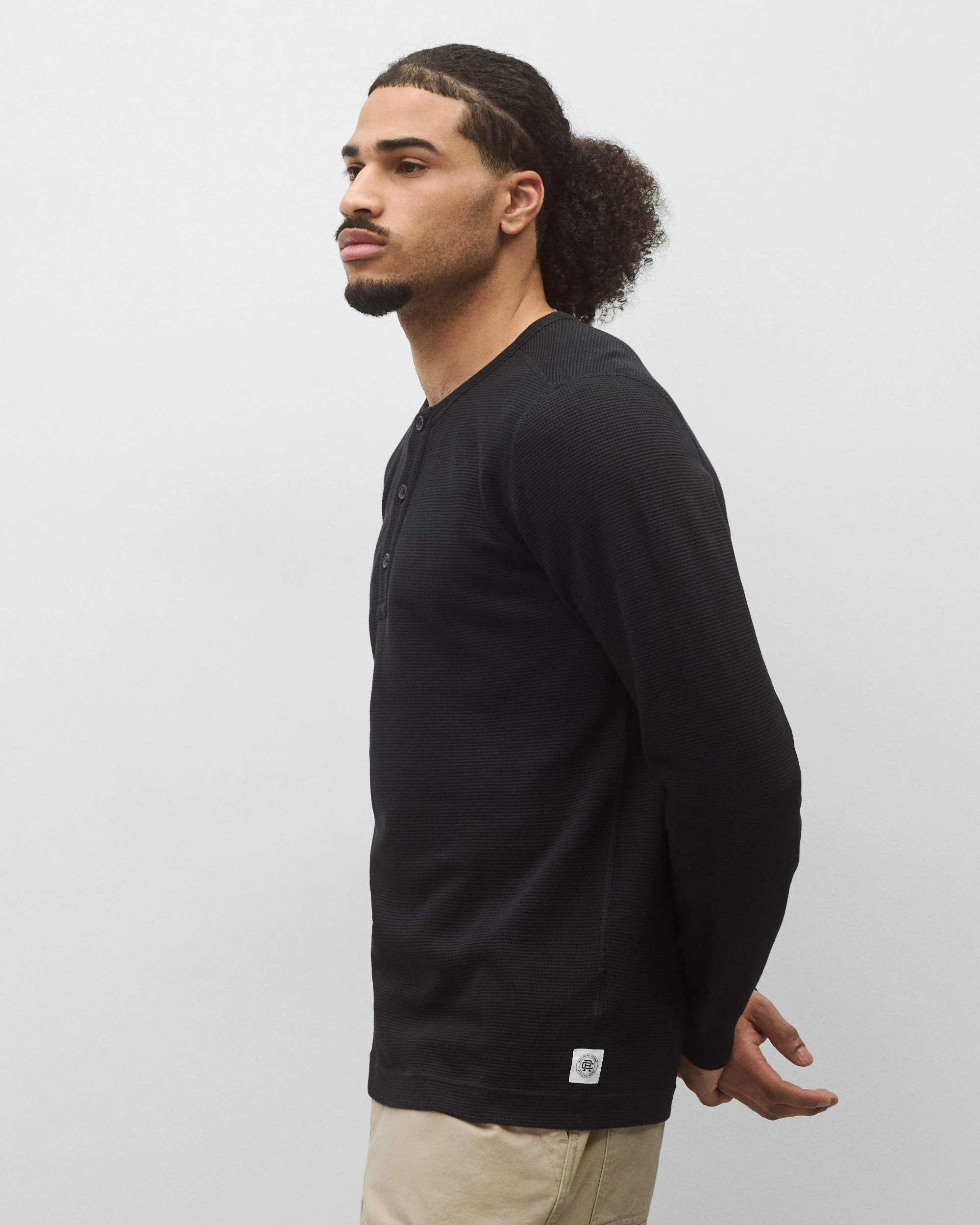 Lightweight Waffle Standard Henley - Image 4