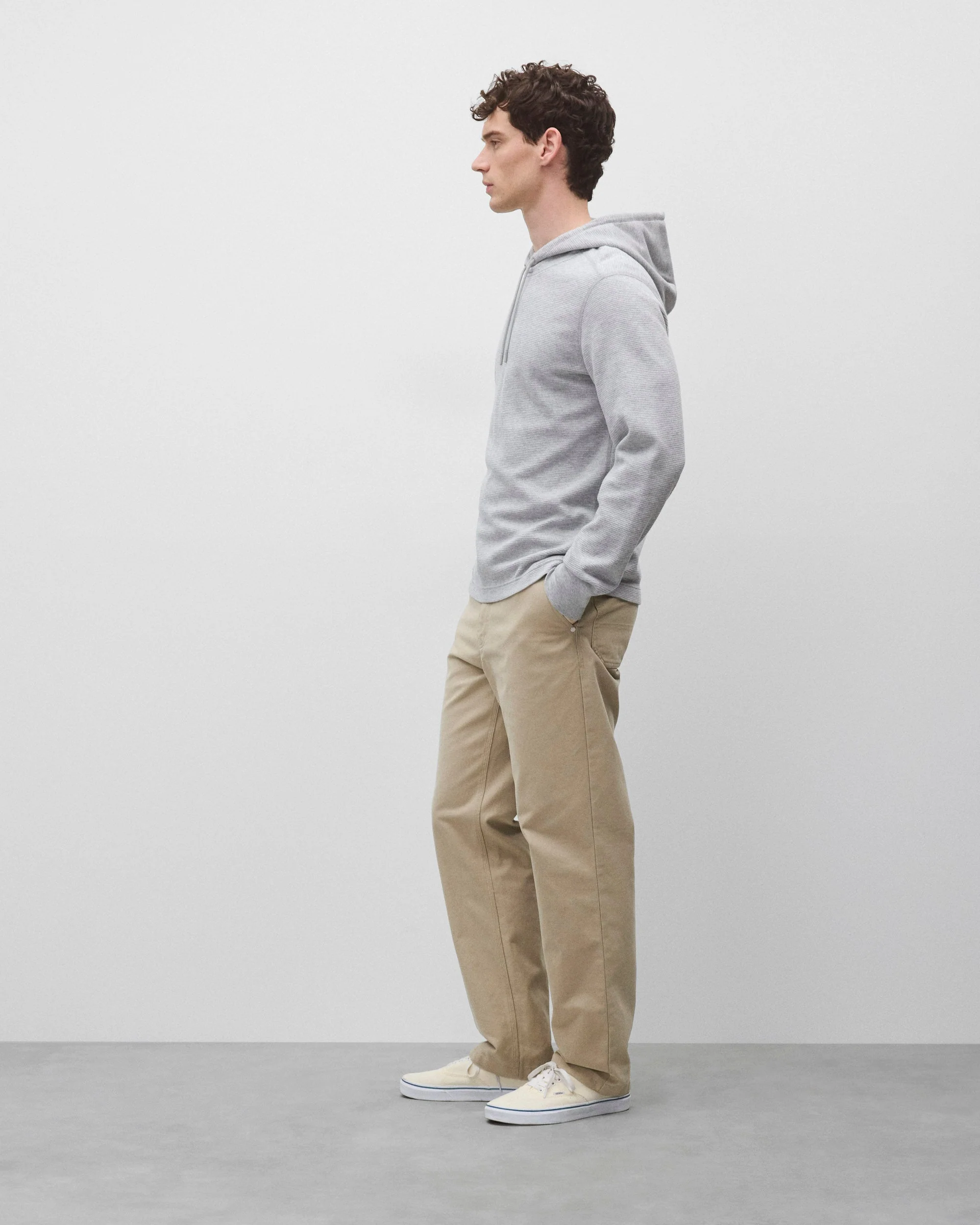 Lightweight Waffle Standard Hoodie - Image 4