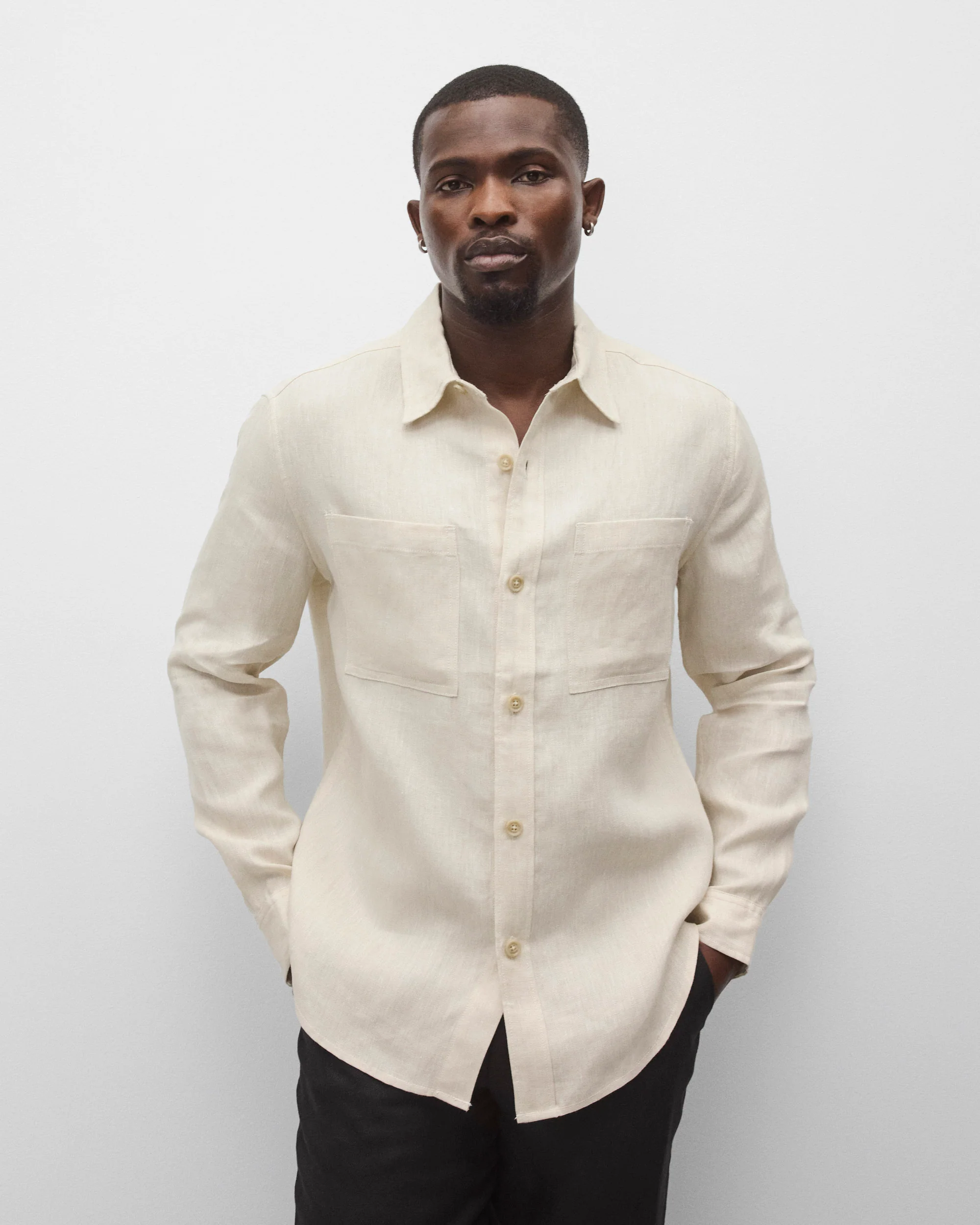 Linen Concourse Standard Overshirt - Image 2