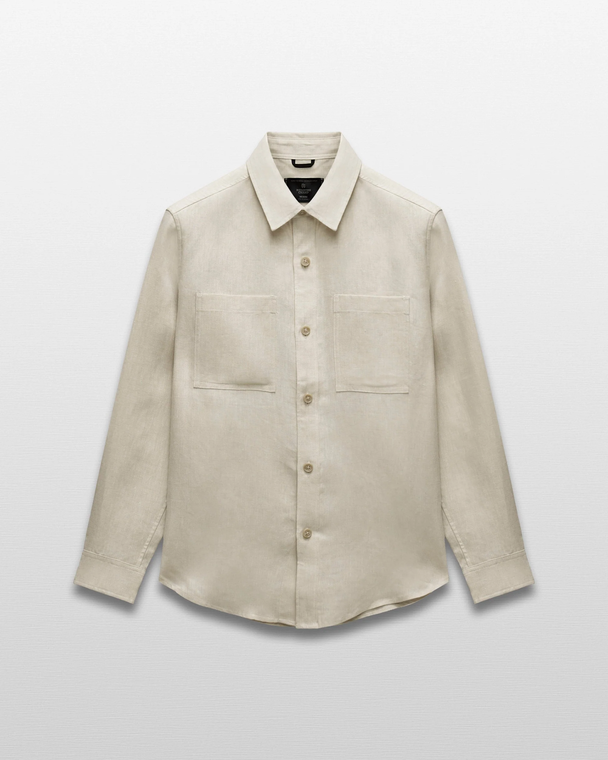 Linen Concourse Standard Overshirt - Image 7