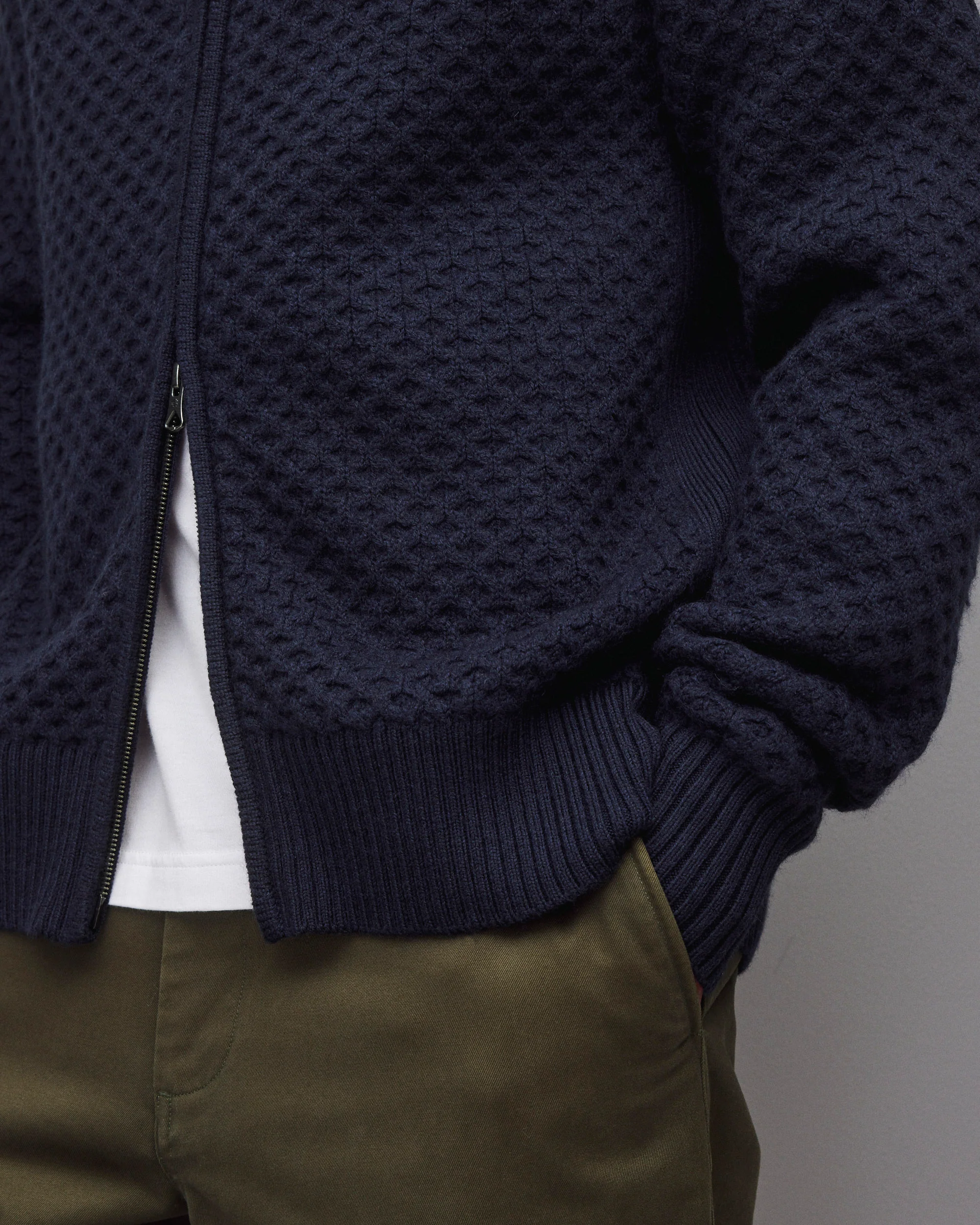Merino Honeycomb Track Jacket - Image 6