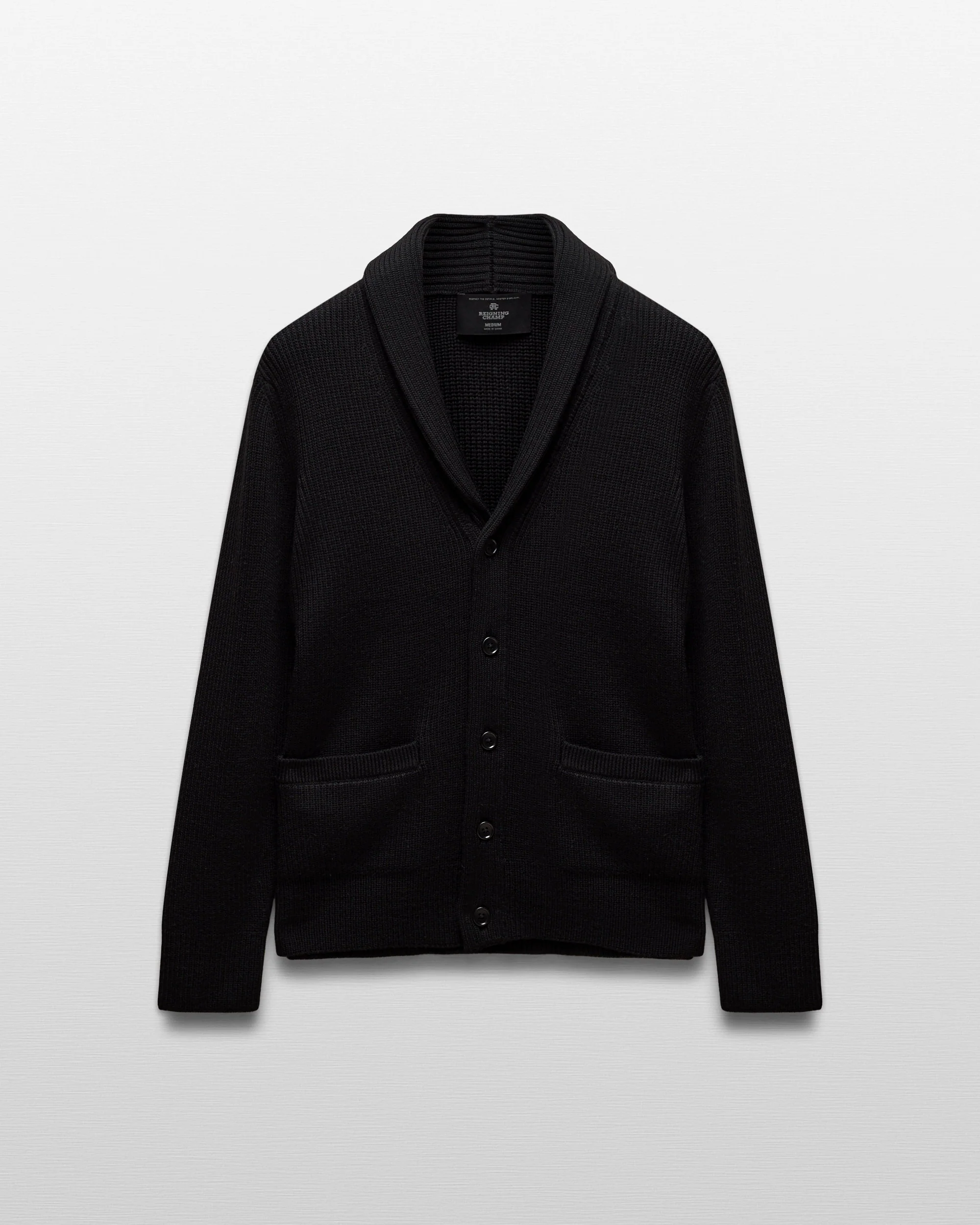 Merino Rib Vinnie Shawl Cardigan - Image 7