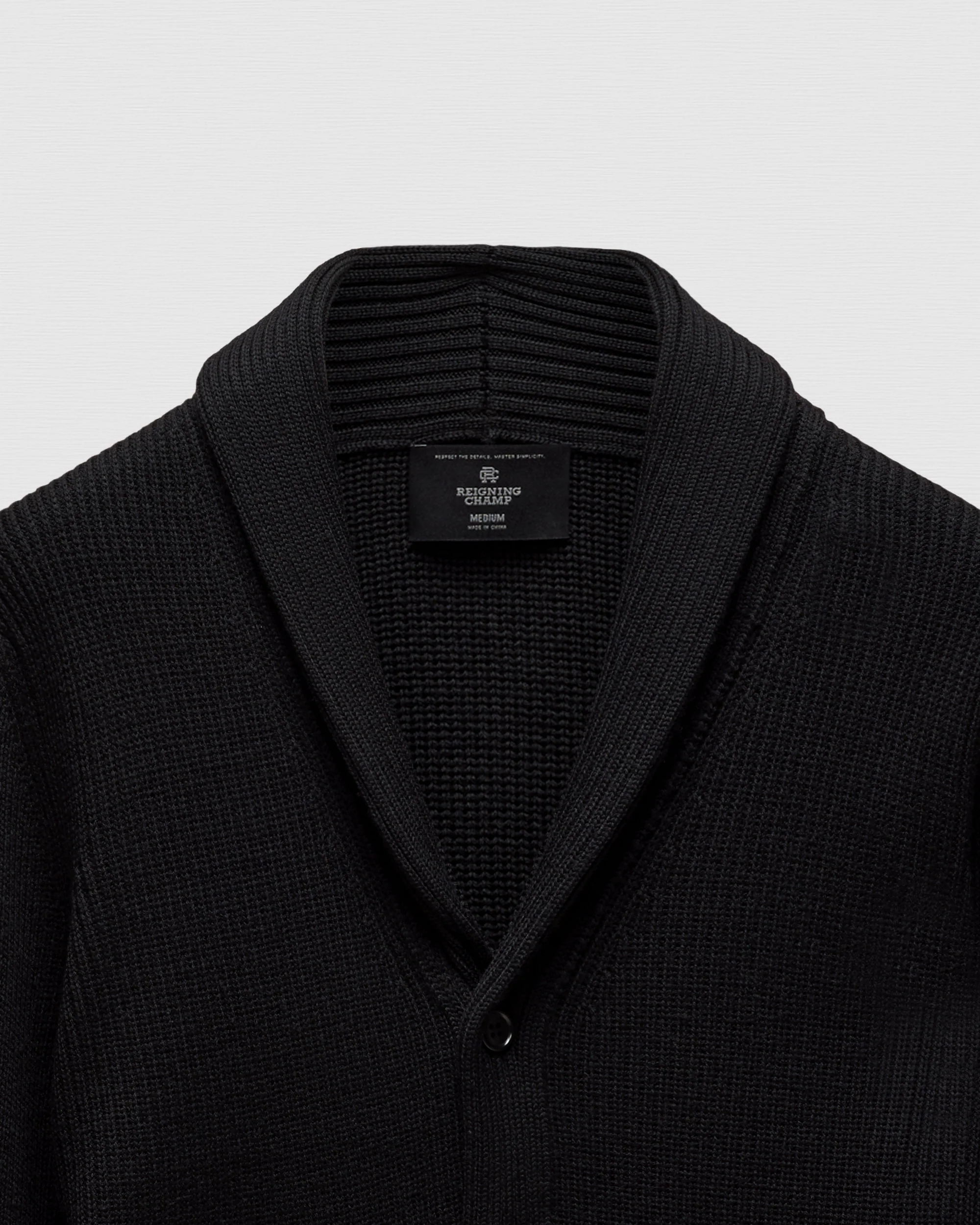 Merino Rib Vinnie Shawl Cardigan - Image 8