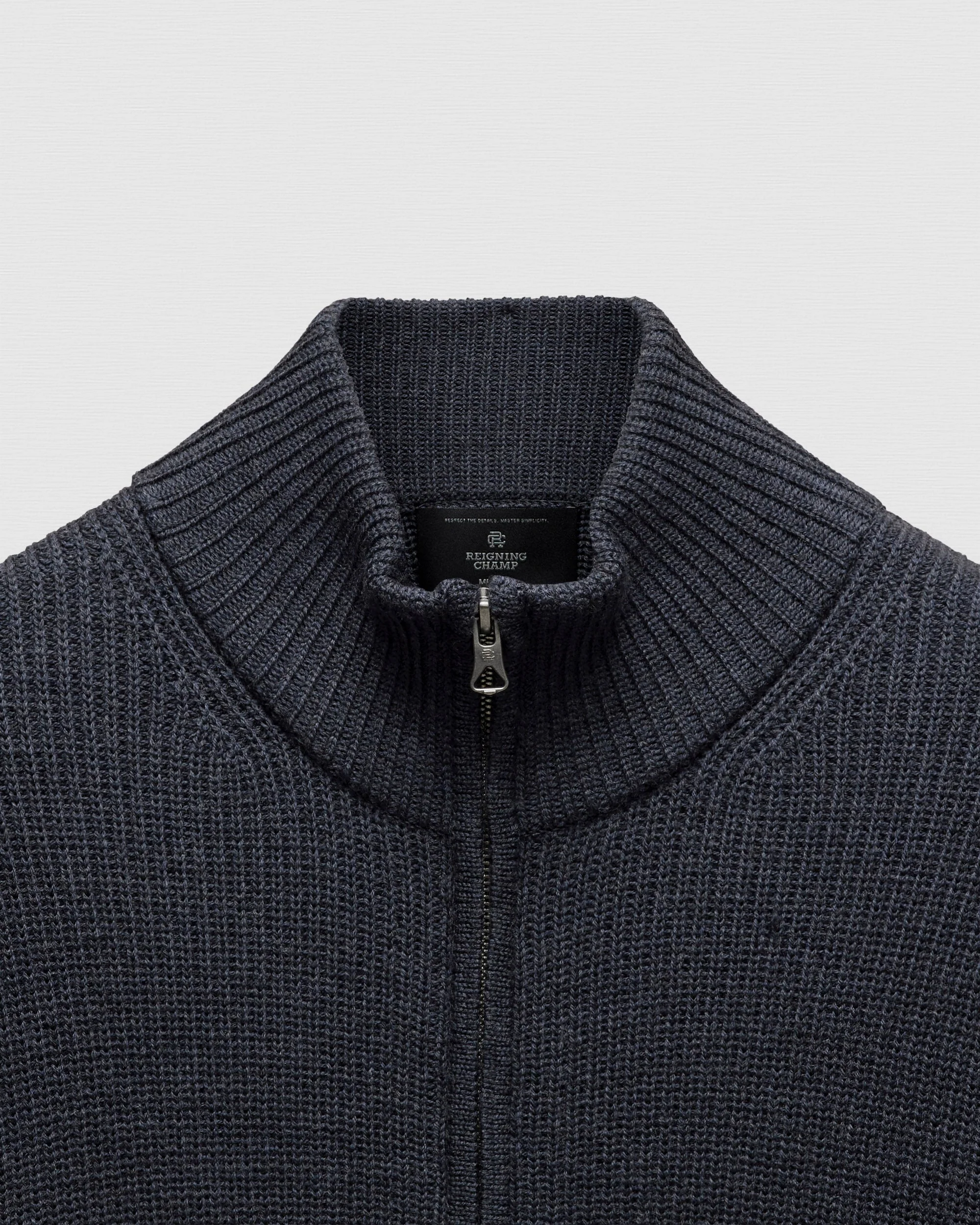Merino Rib Vinnie Track Jacket - Image 8