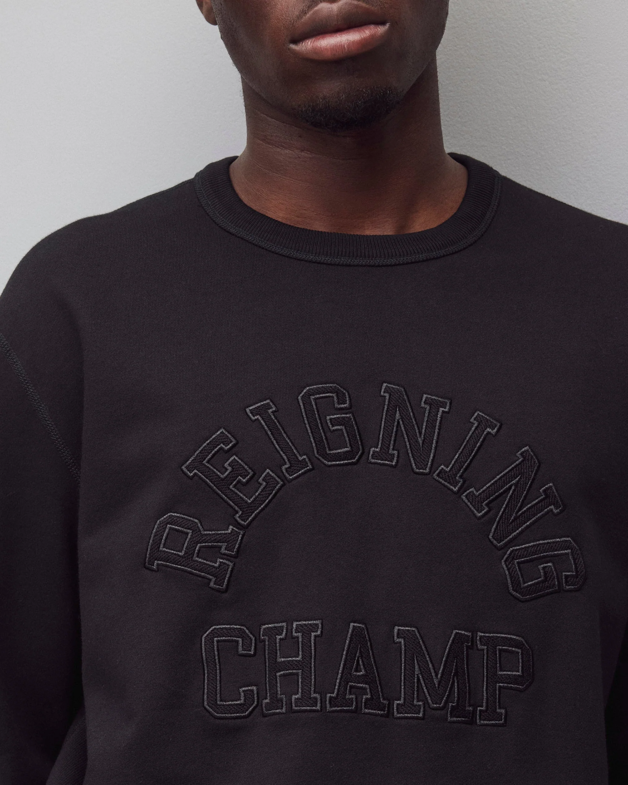 Midweight Terry Arch Logo Standard Crewneck - Image 5