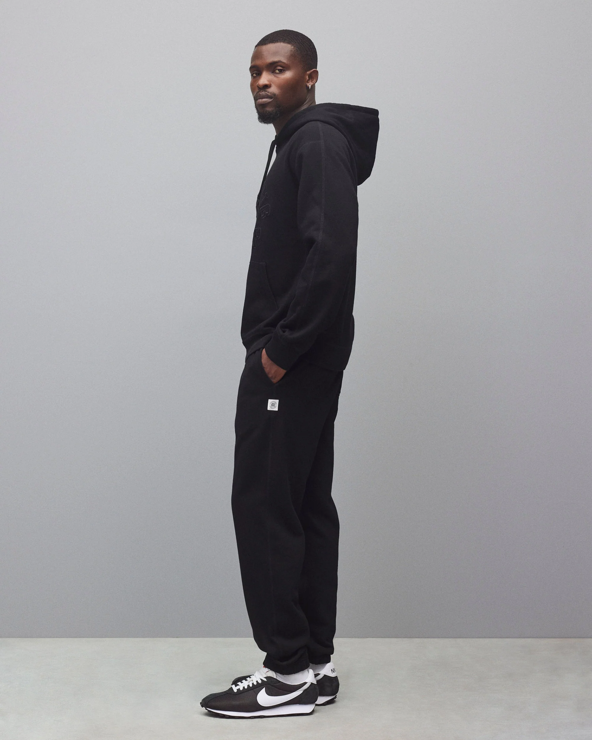 Midweight Terry Arch Logo Standard Hoodie - Image 4