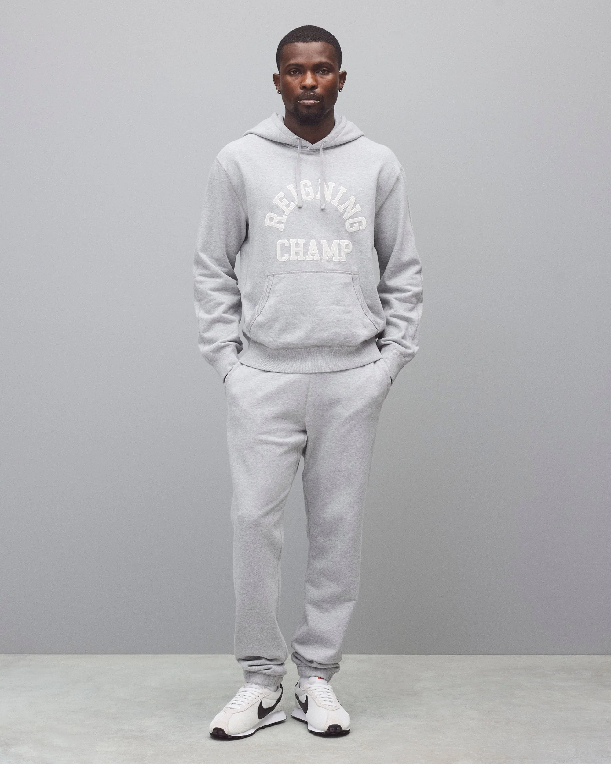 Midweight Terry Arch Logo Standard Hoodie - Image 3