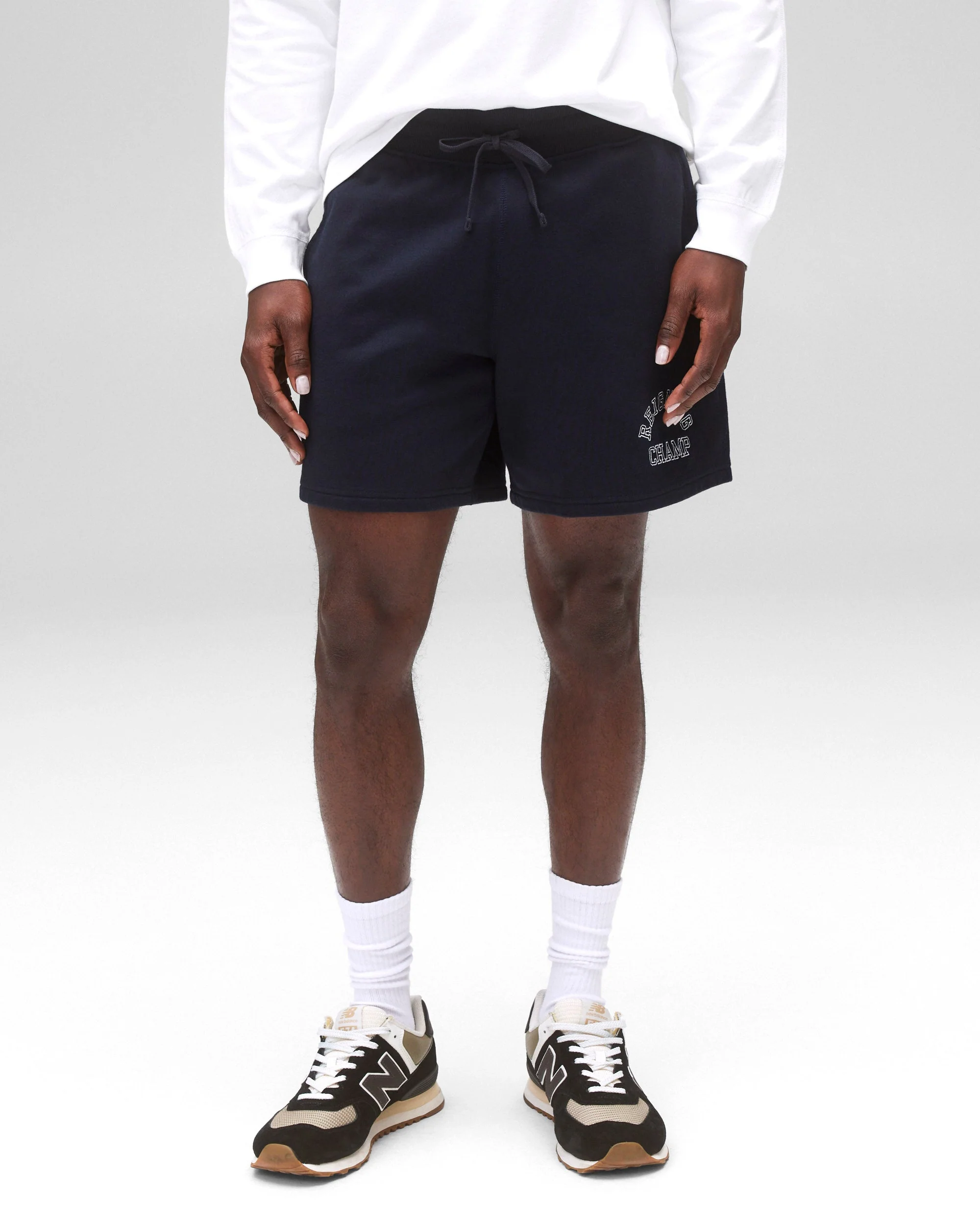Midweight Terry Arch Logo Standard Sweatshort 6" - Image 3