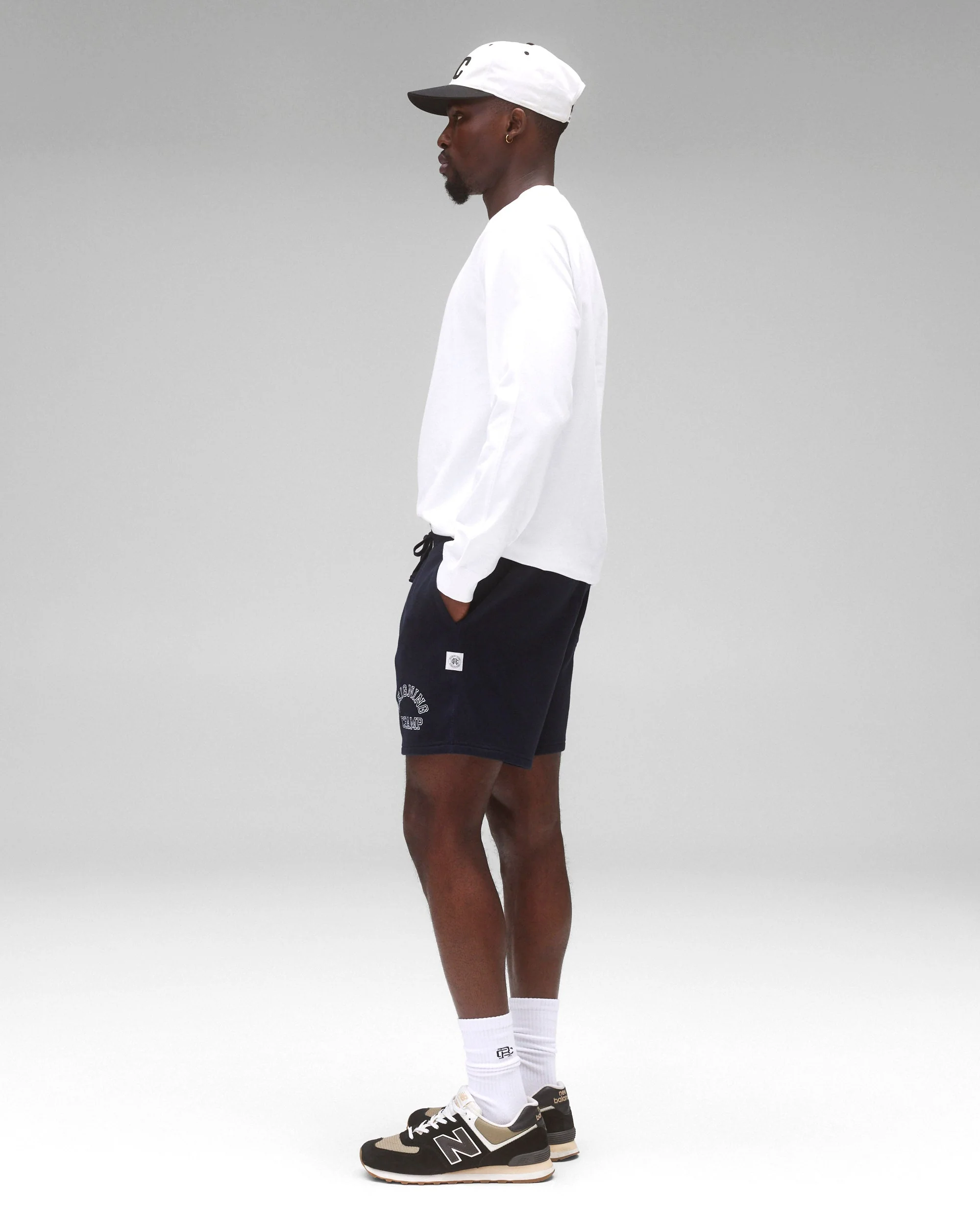 Midweight Terry Arch Logo Standard Sweatshort 6" - Image 4