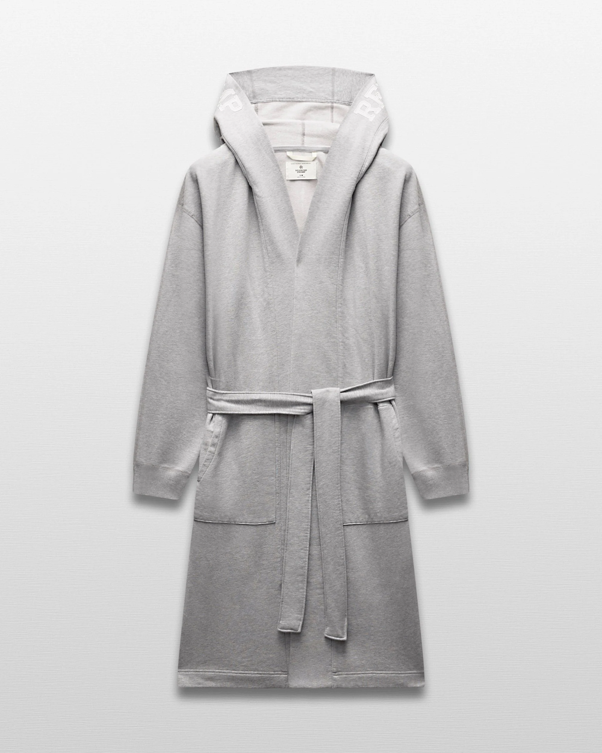 Midweight Terry Logo Relaxed Hooded Robe - Image 9