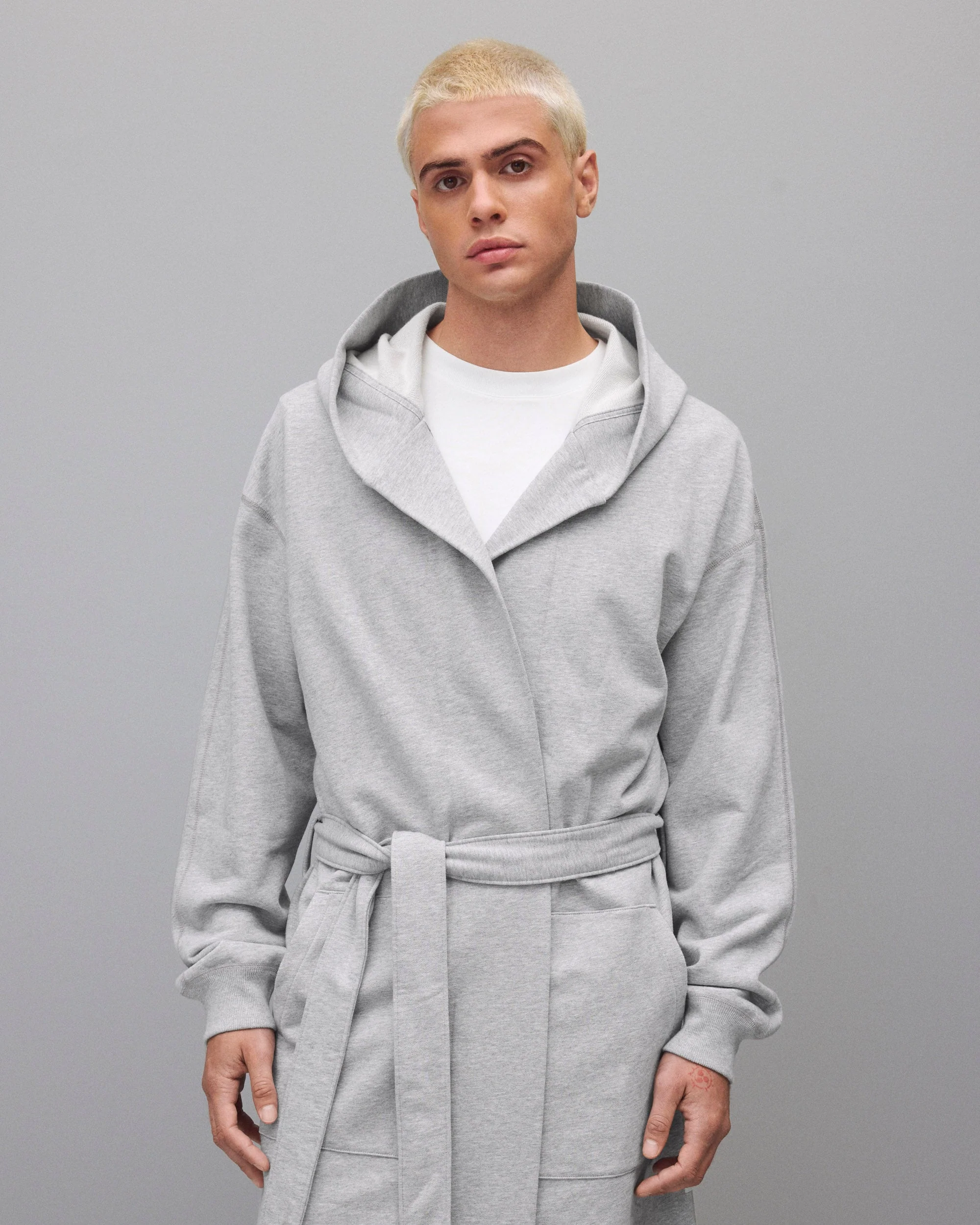 Midweight Terry Relaxed Hooded Robe - Image 3