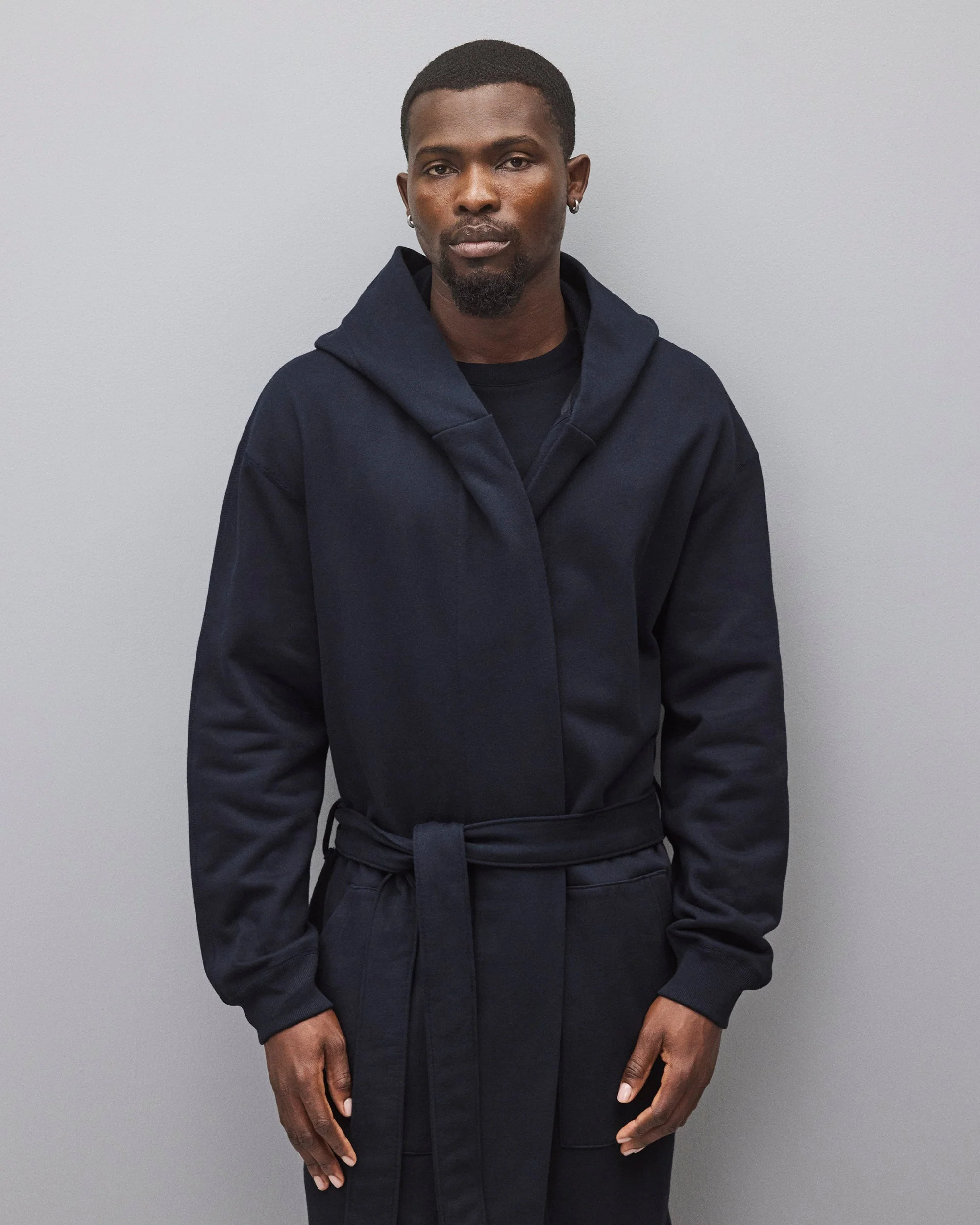 Midweight Terry Relaxed Hooded Robe - Image 3