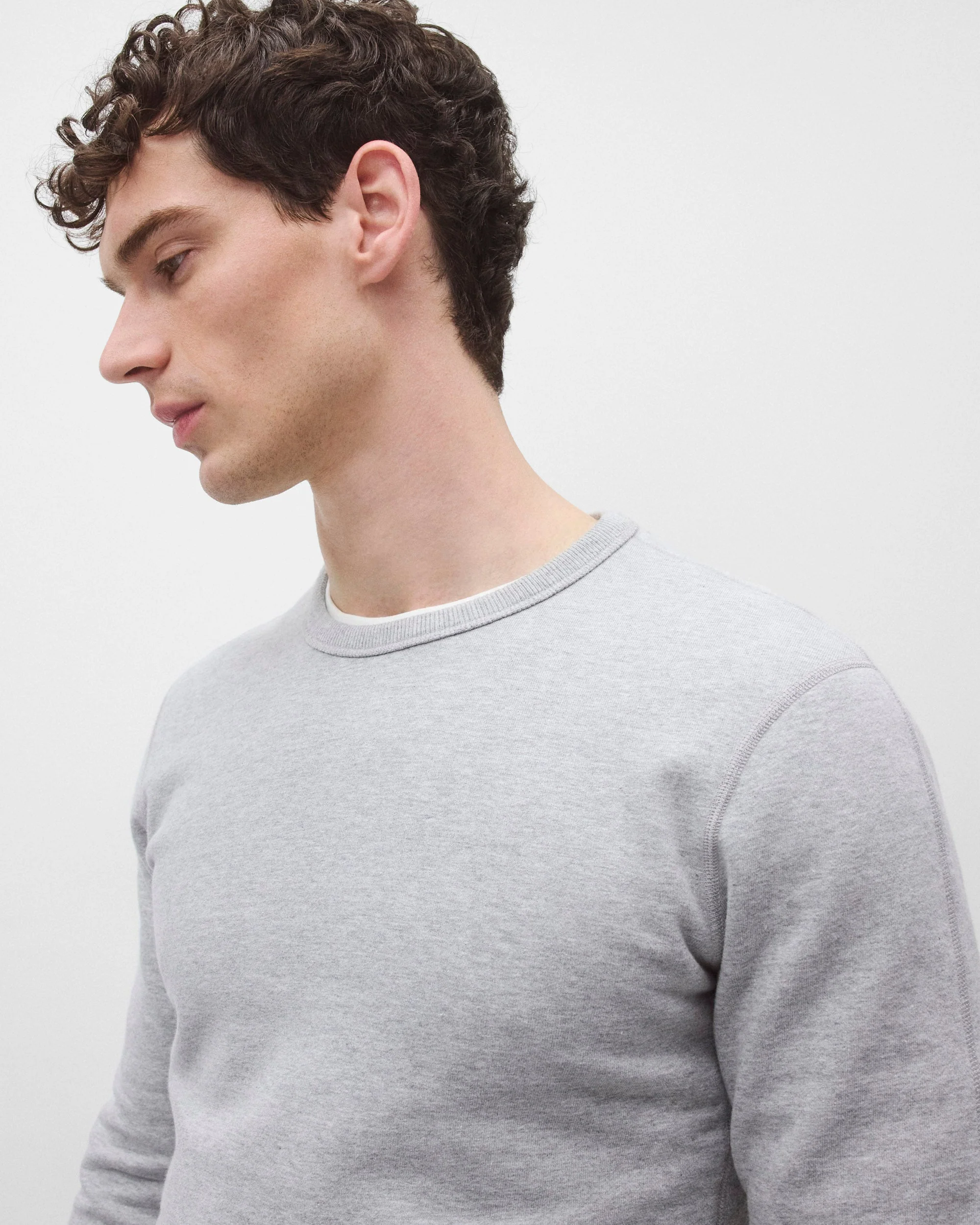 Midweight Terry Slim Crewneck - Image 6