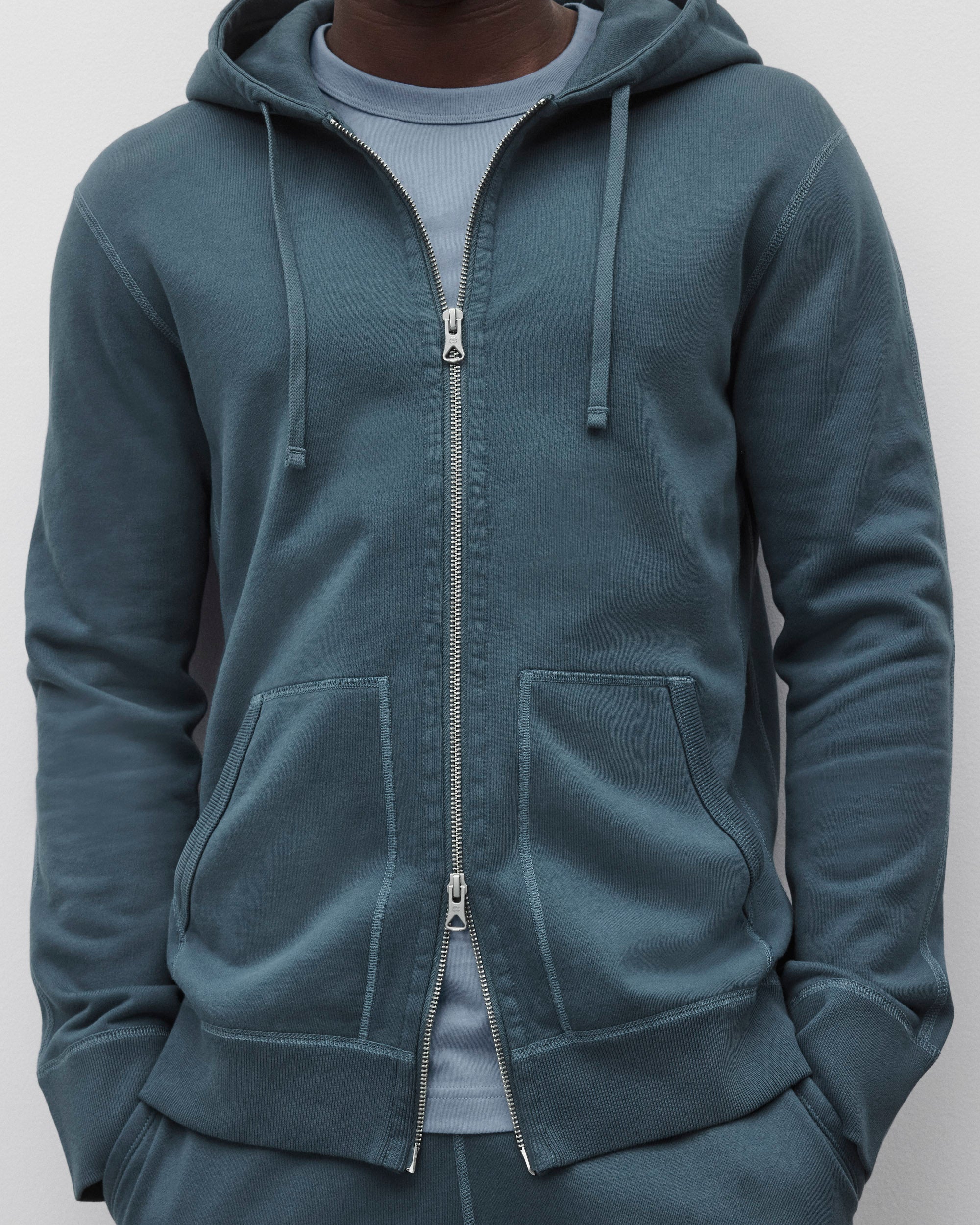 Midweight Terry Slim Zip Hoodie - Image 6