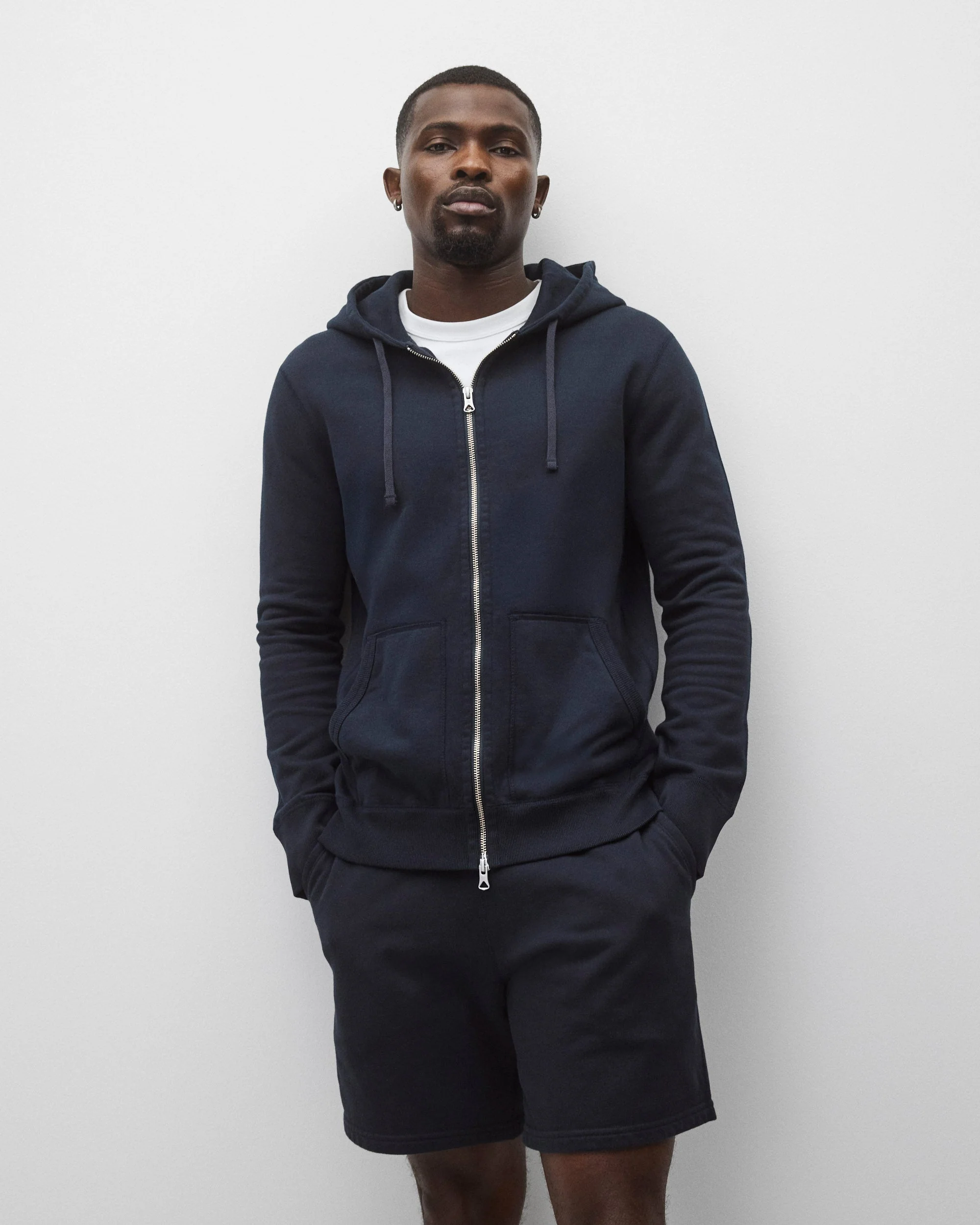 Midweight Terry Slim Zip Hoodie - Image 2