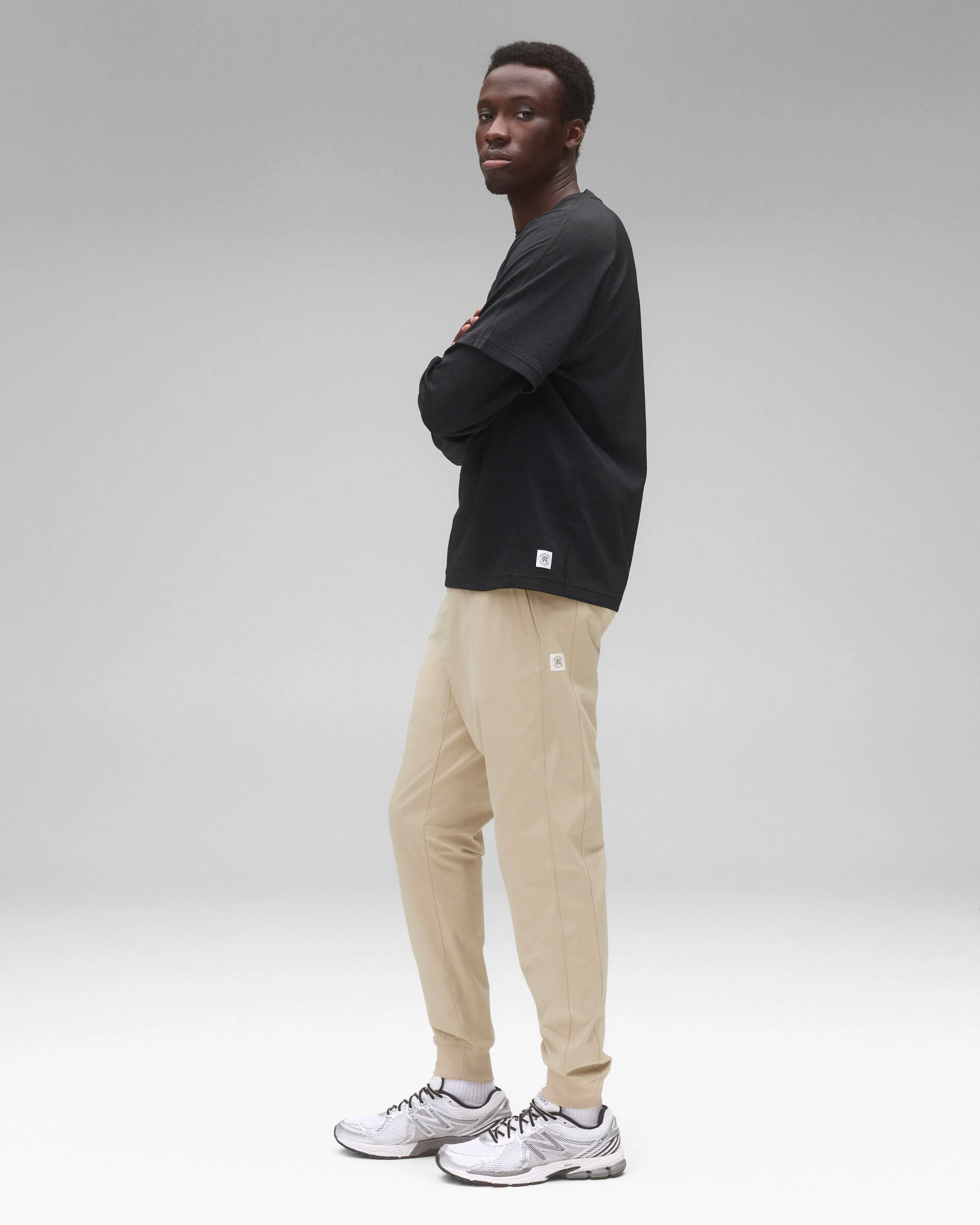 Stretch Warp Knit Coach's Slim Jogger - Image 4