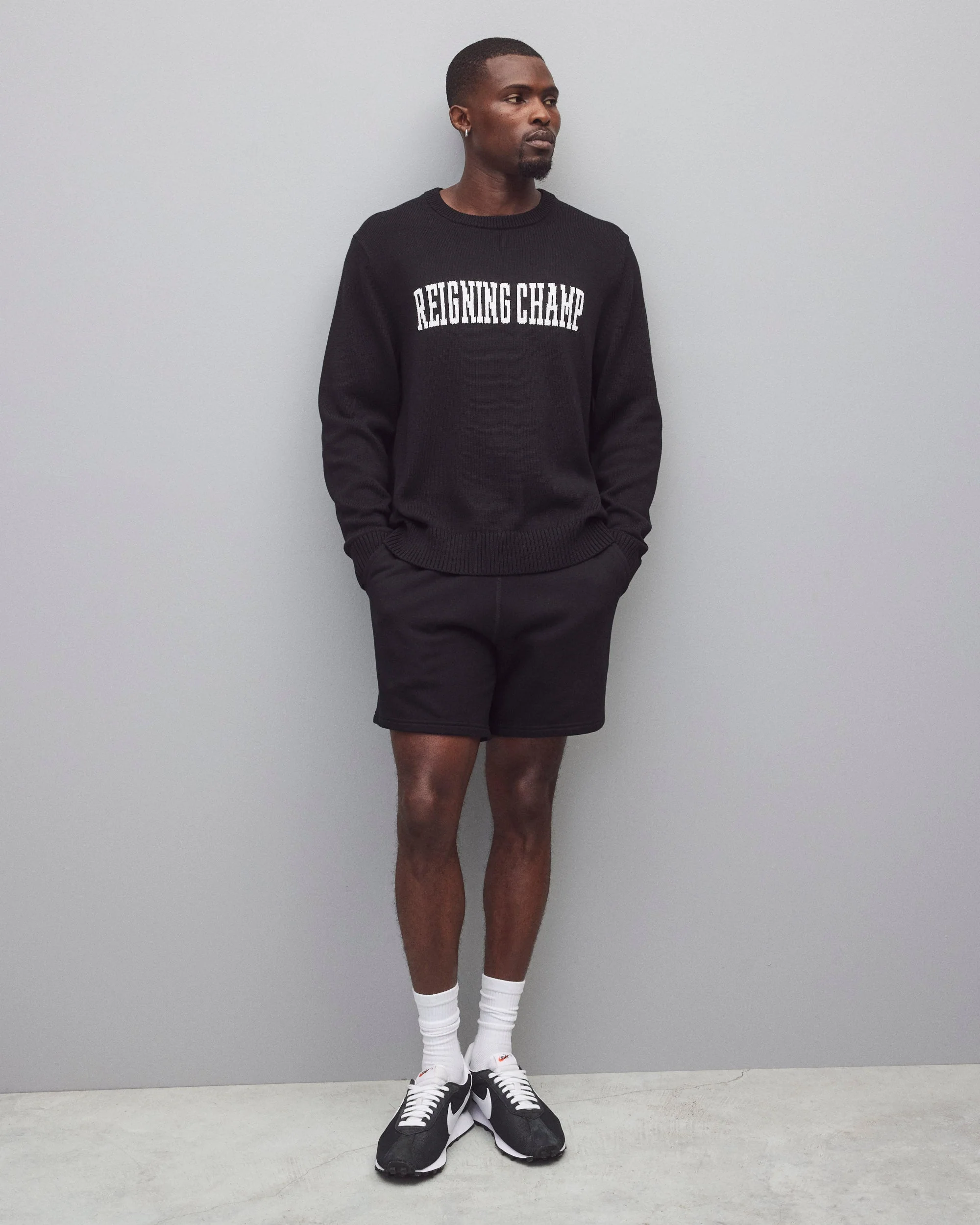 Supima Knit Collegiate Crewneck - Image 3