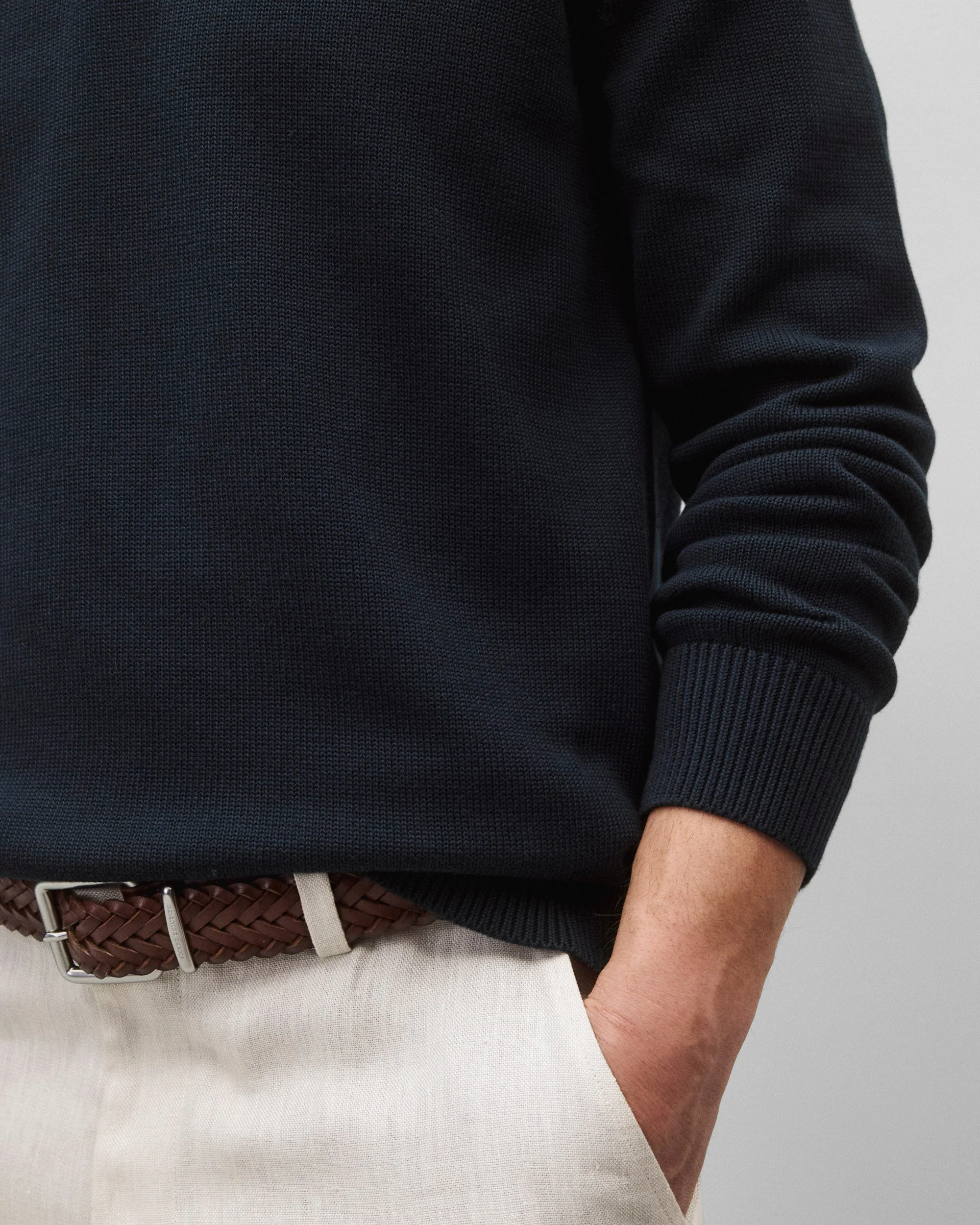 Supima Knit Commodore Polo Sweater - Image 6