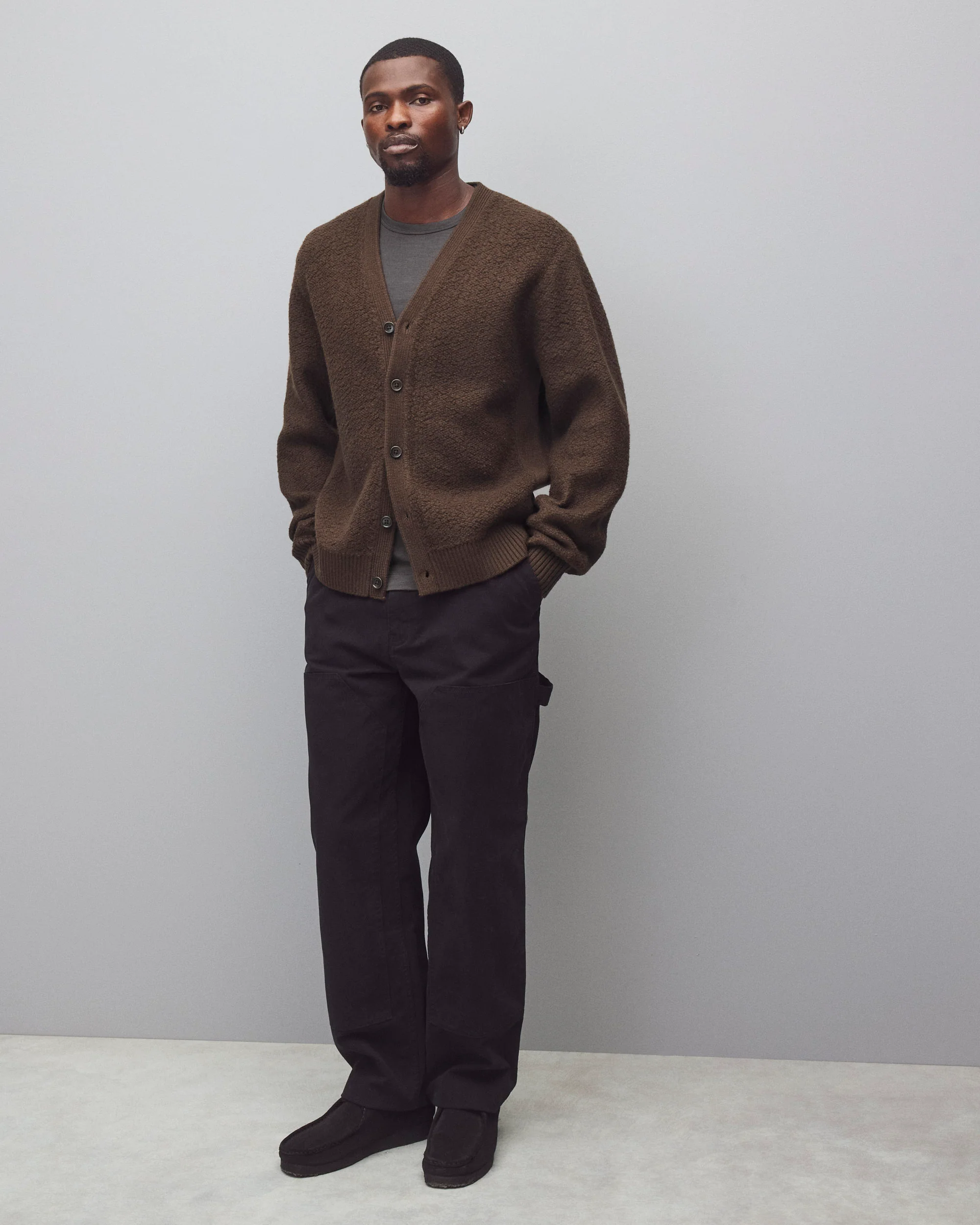 Textured Boucle Turf Cardigan - Image 3