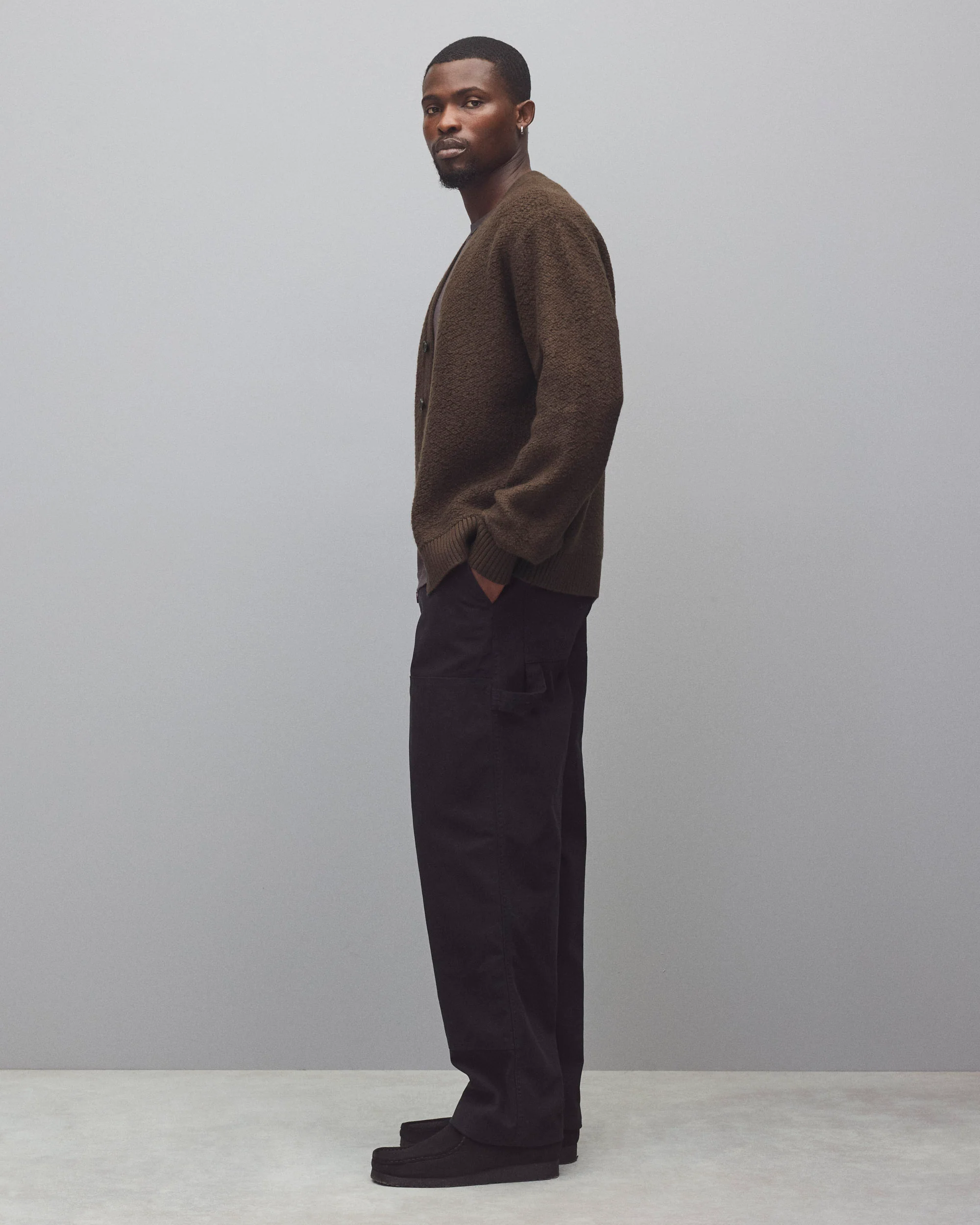 Textured Boucle Turf Cardigan - Image 4