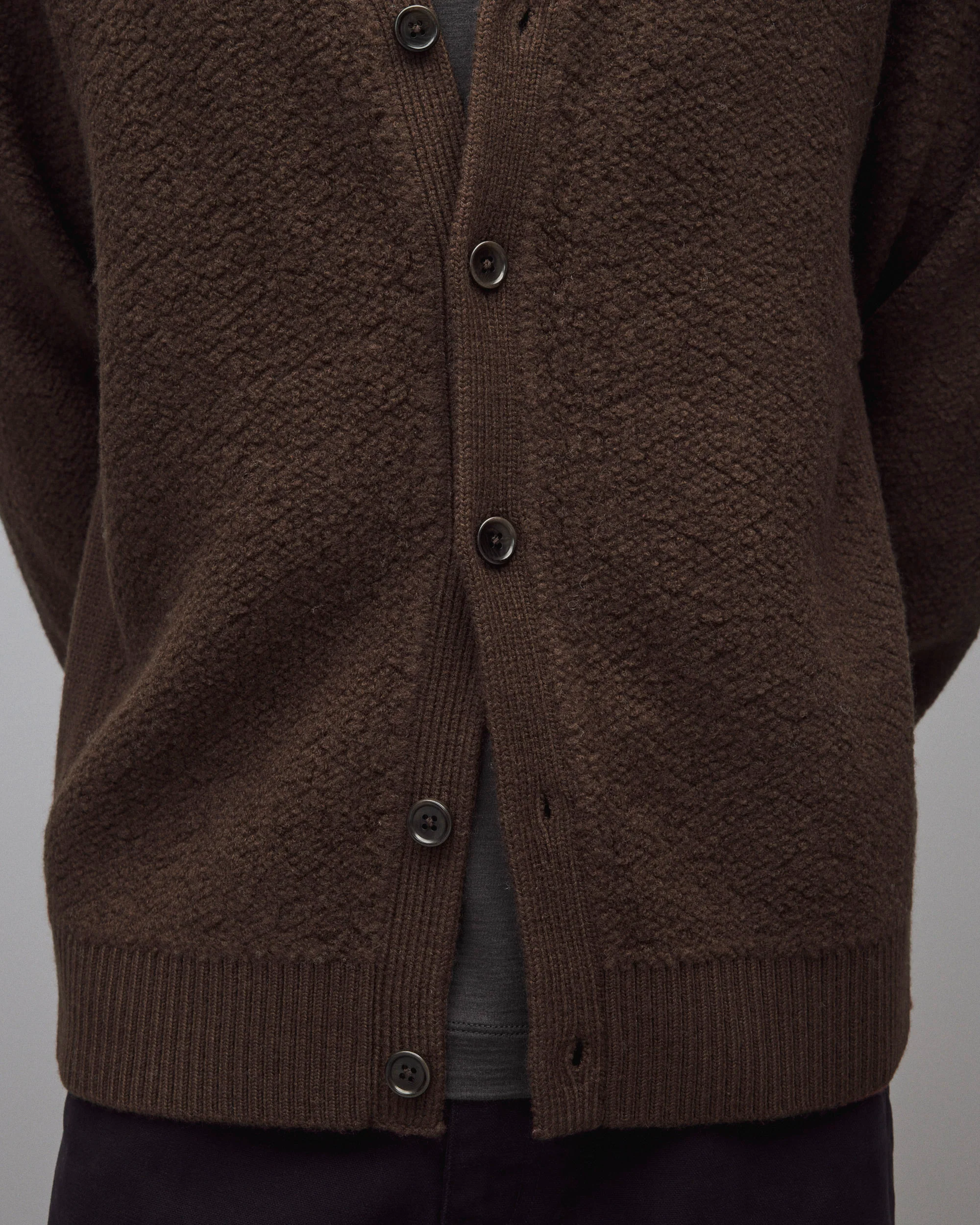 Textured Boucle Turf Cardigan - Image 6