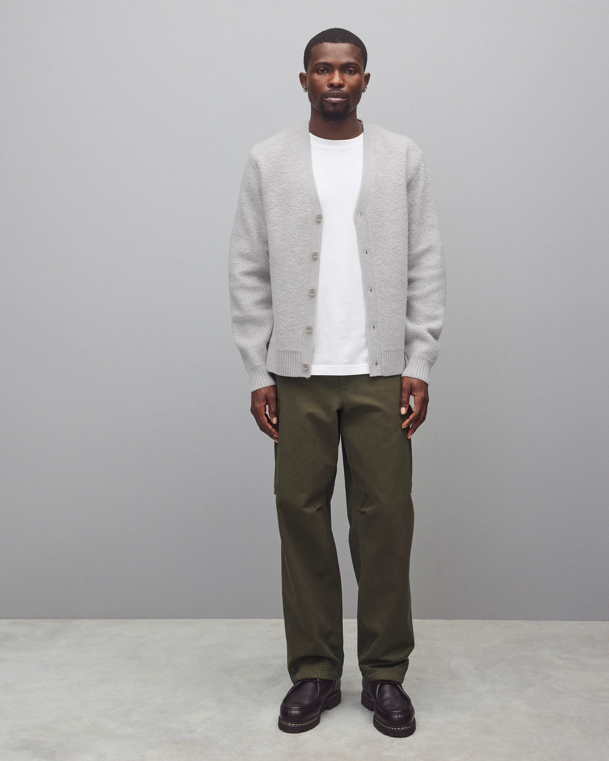 Textured Boucle Turf Cardigan - Image 3