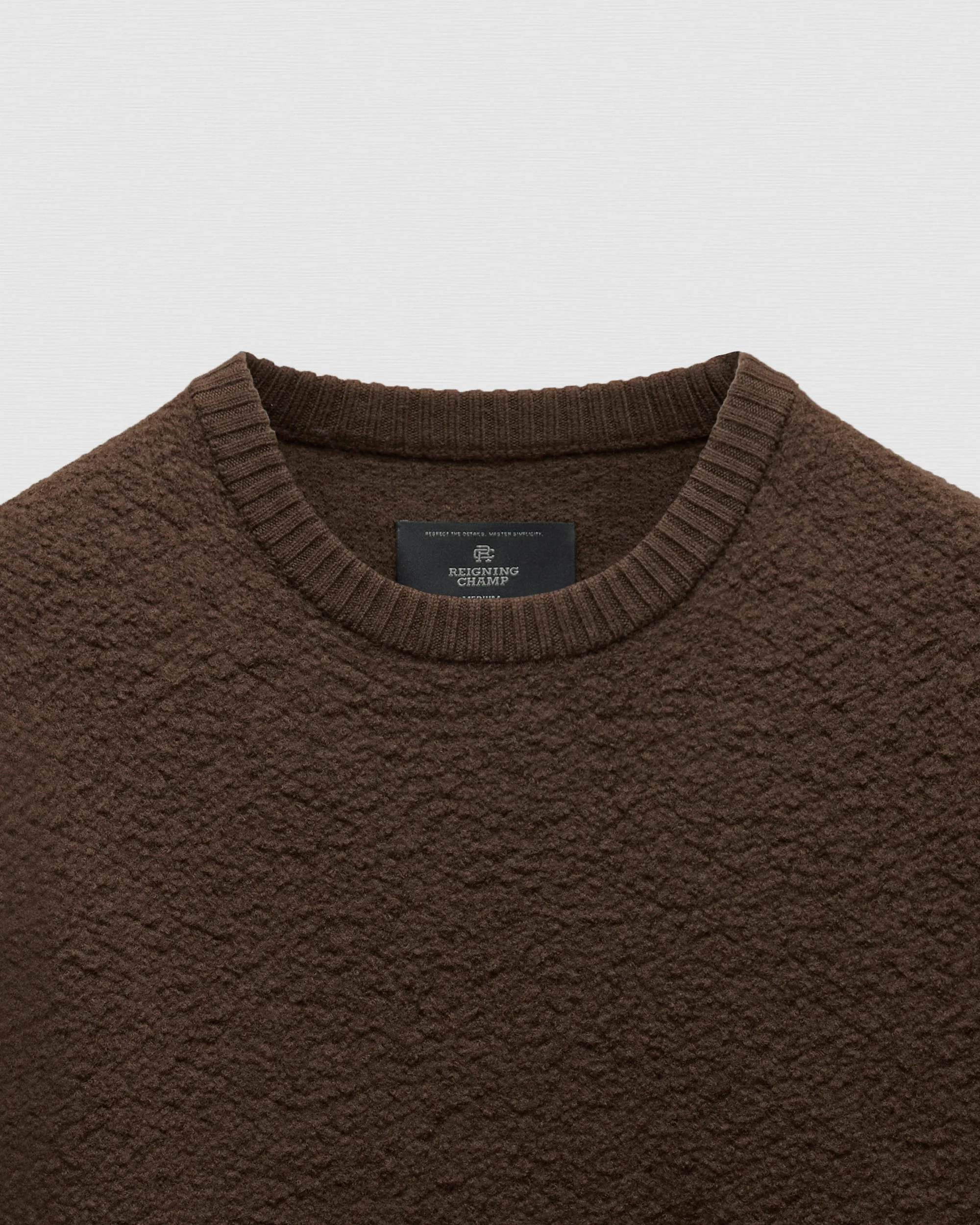 Textured Boucle Turf Crewneck - Image 7