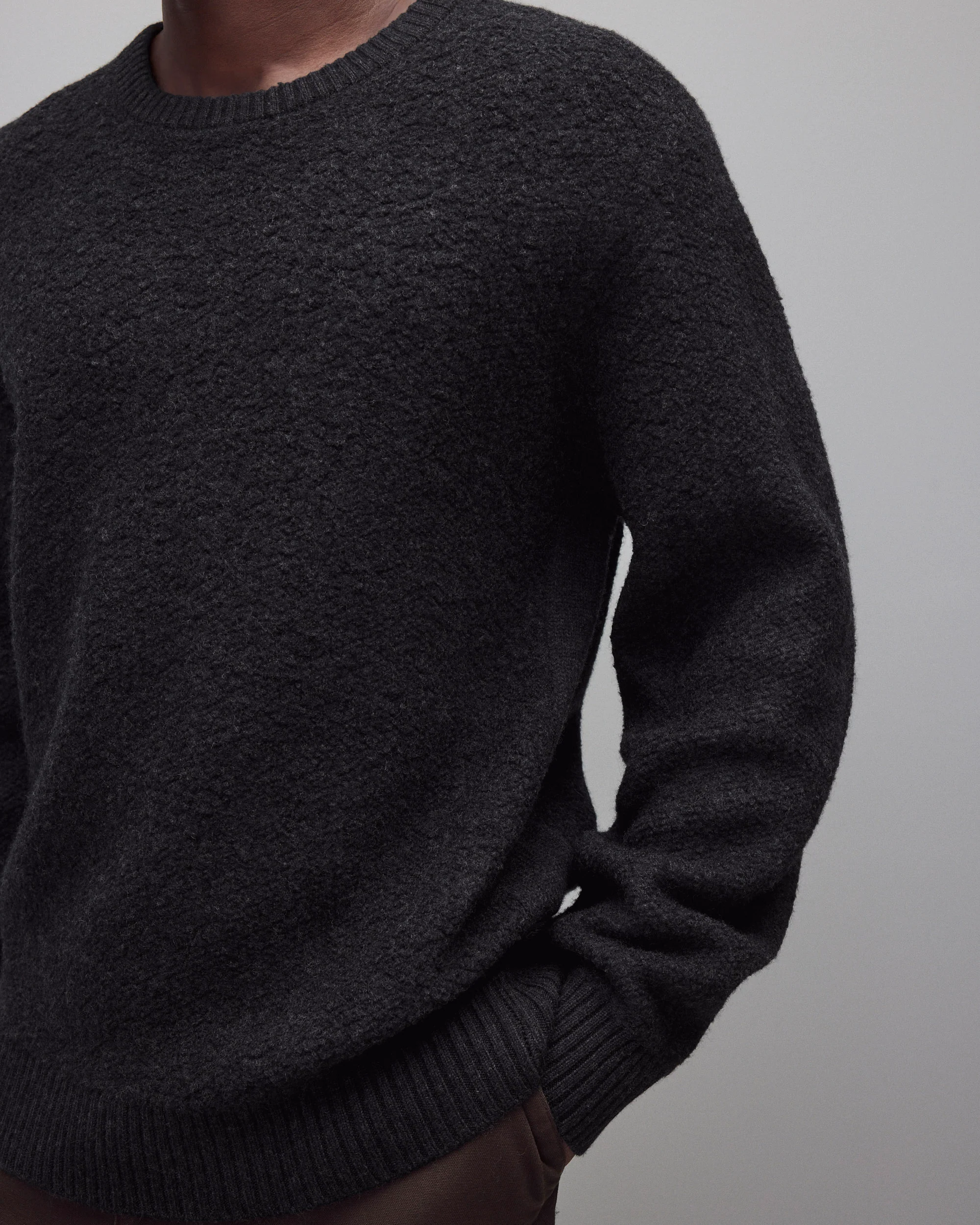 Textured Boucle Turf Crewneck - Image 6