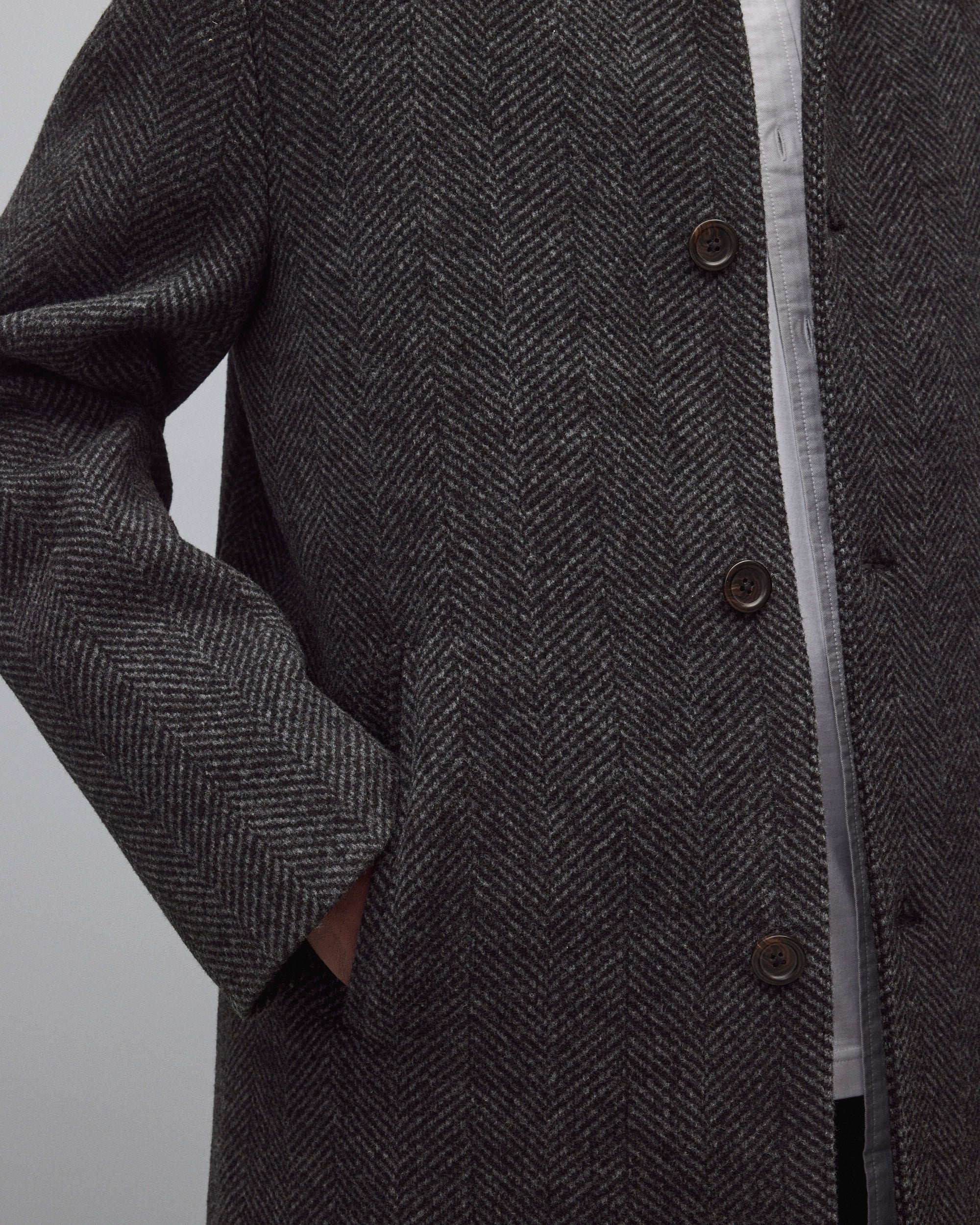 Wool Herringbone Scout Coat - Image 6
